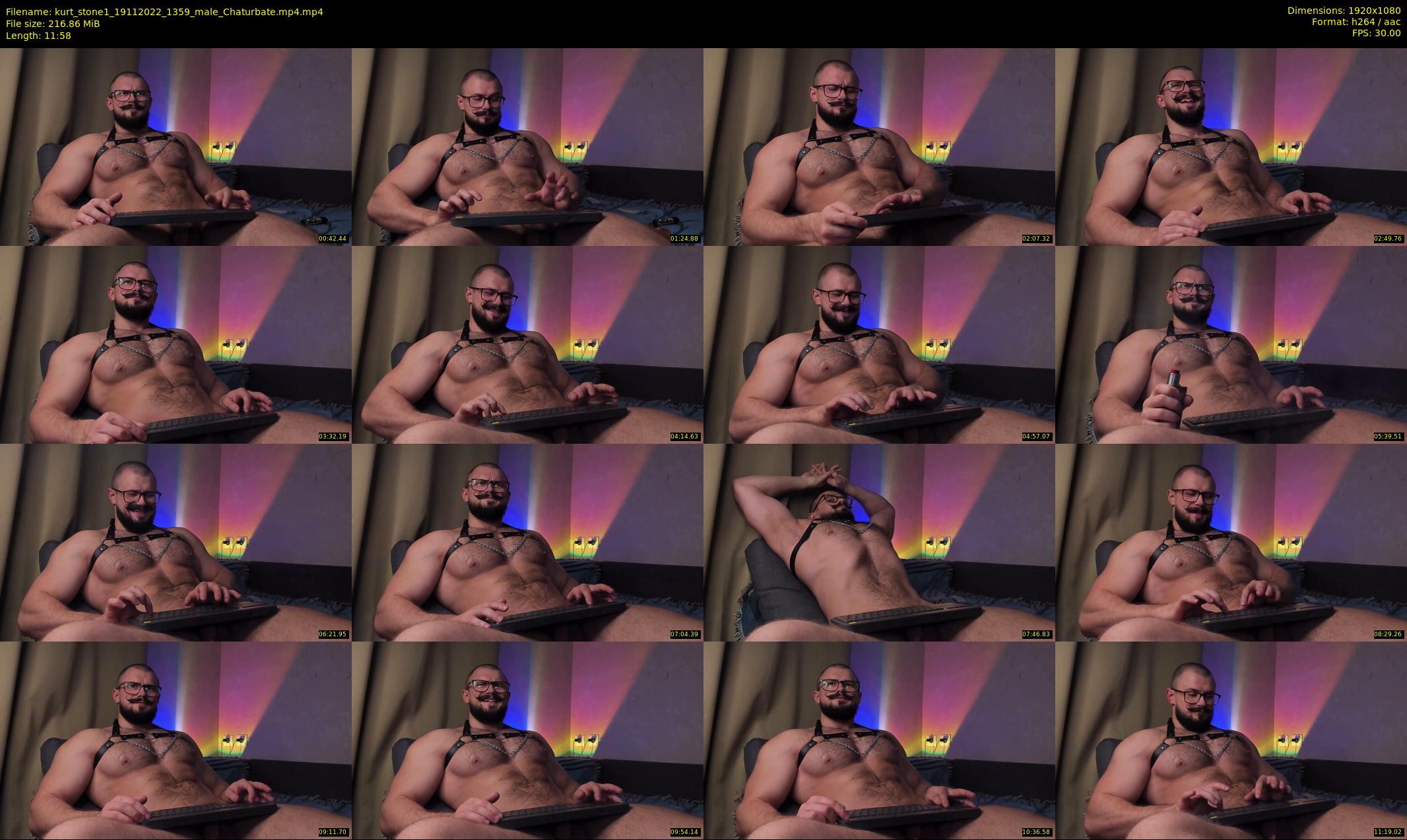 kurt_stone1 — 12 minute Chaturbate male cam show recording, 1080p, Nov 19, 2022