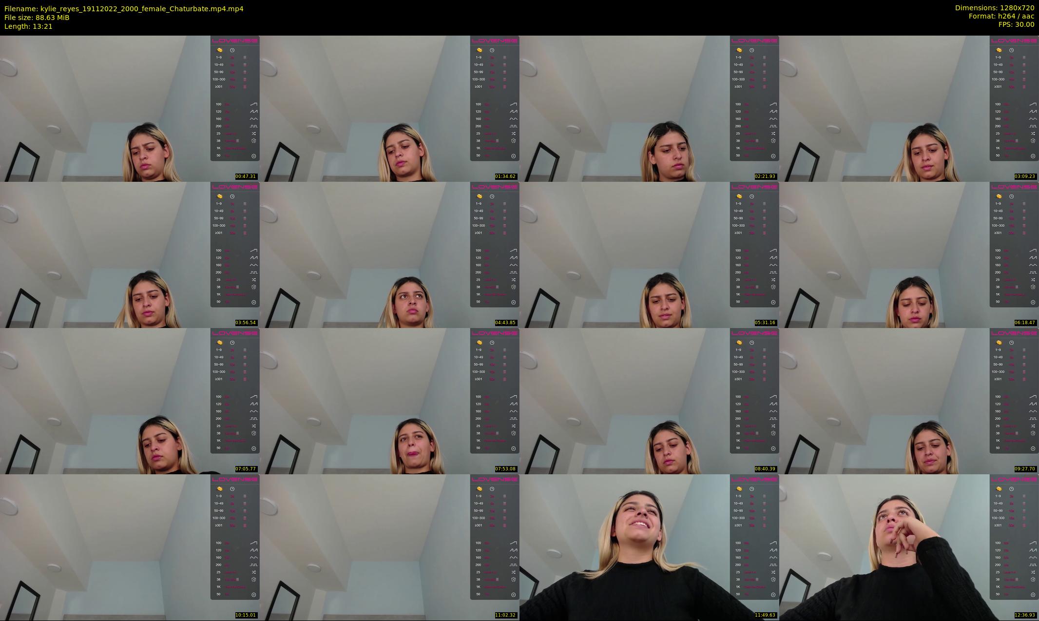 kylie_reyes — 14 minute Chaturbate female cam show recording, 720p, Nov 19, 2022