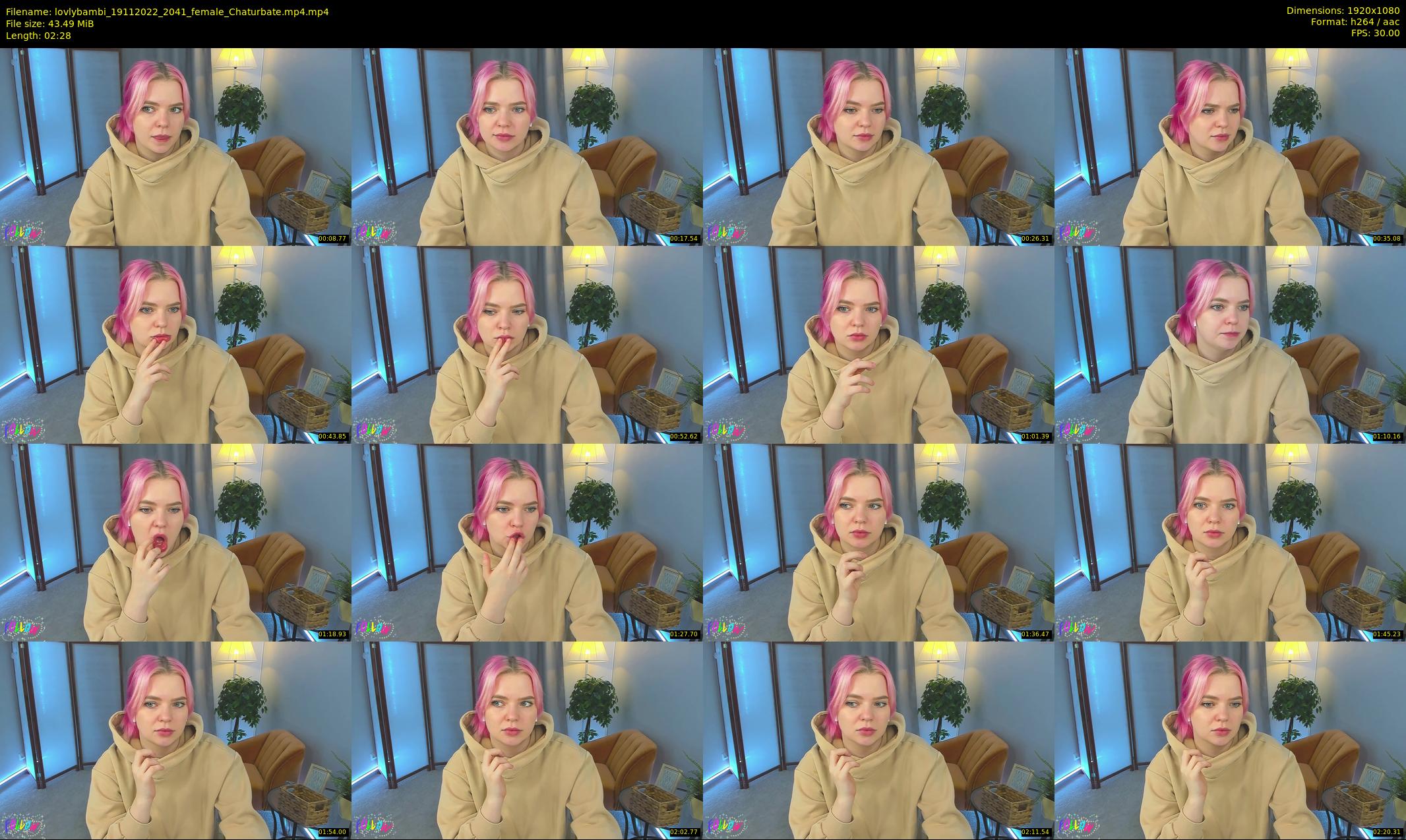 lovlybambi — 3 minute Chaturbate female cam show recording, 1080p, Nov 19, 2022