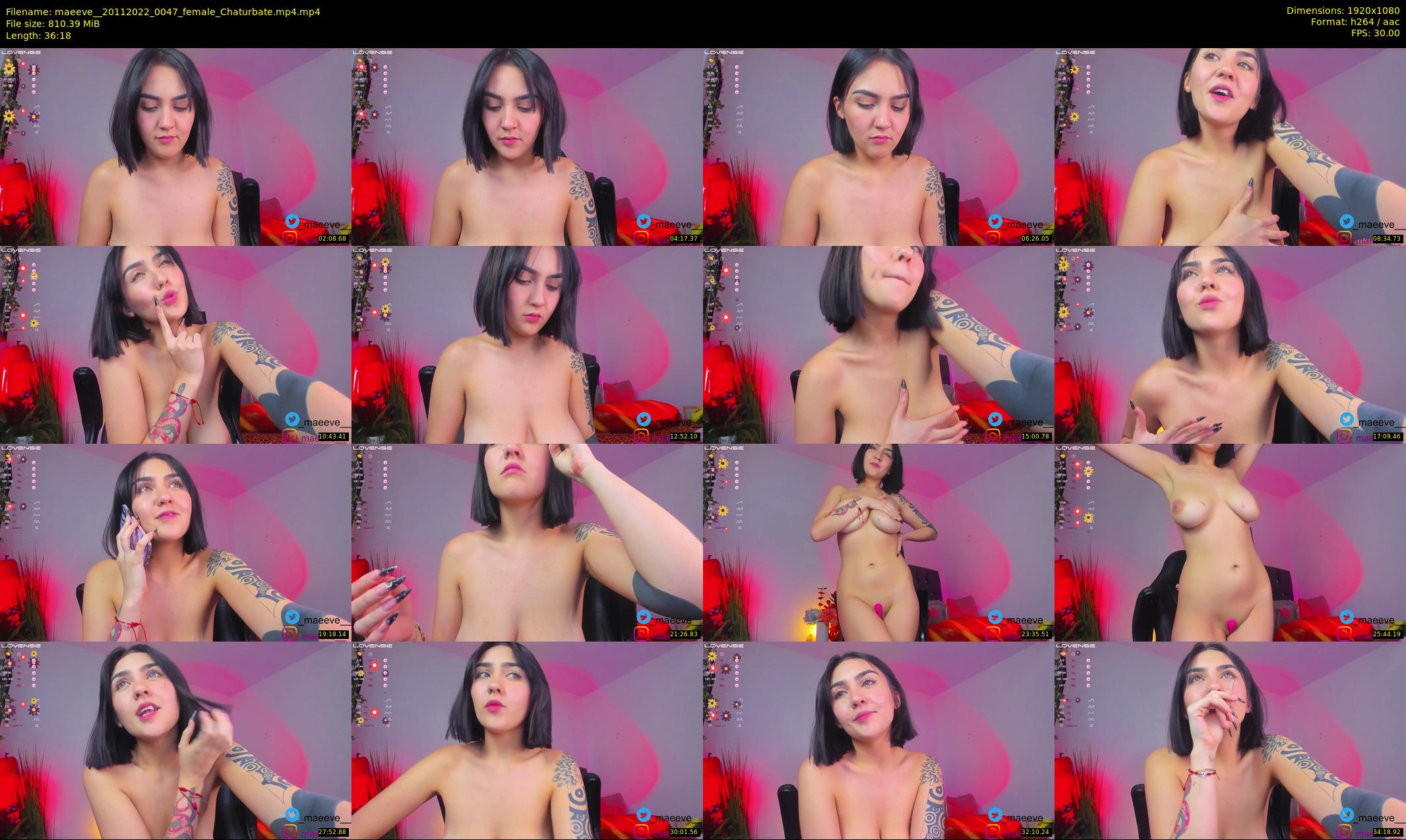 maeeve_ — 37 minute Chaturbate female cam show recording, 1080p, Nov 20, 2022