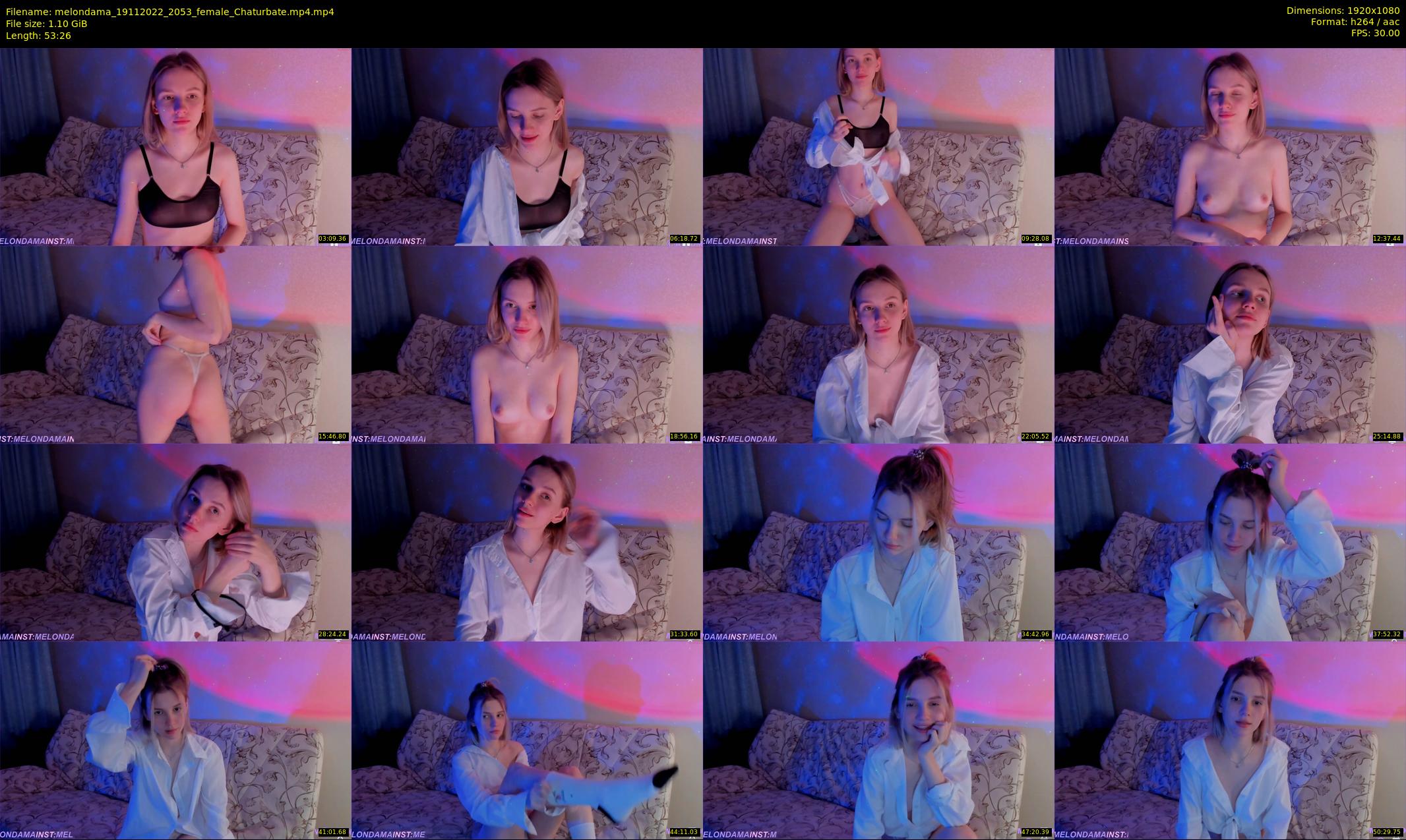 melondama — 54 minute Chaturbate female cam show recording, 1080p, Nov 19, 2022