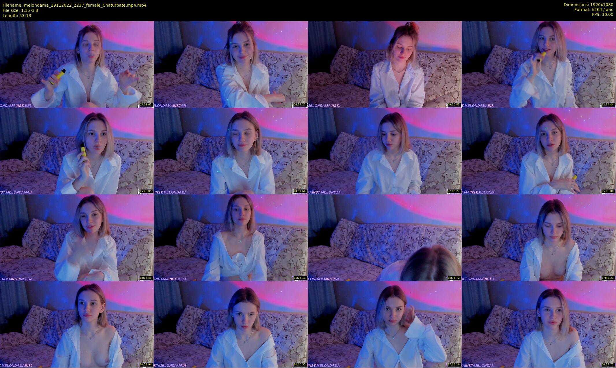 melondama — 54 minute Chaturbate female cam show recording, 1080p, Nov 19, 2022