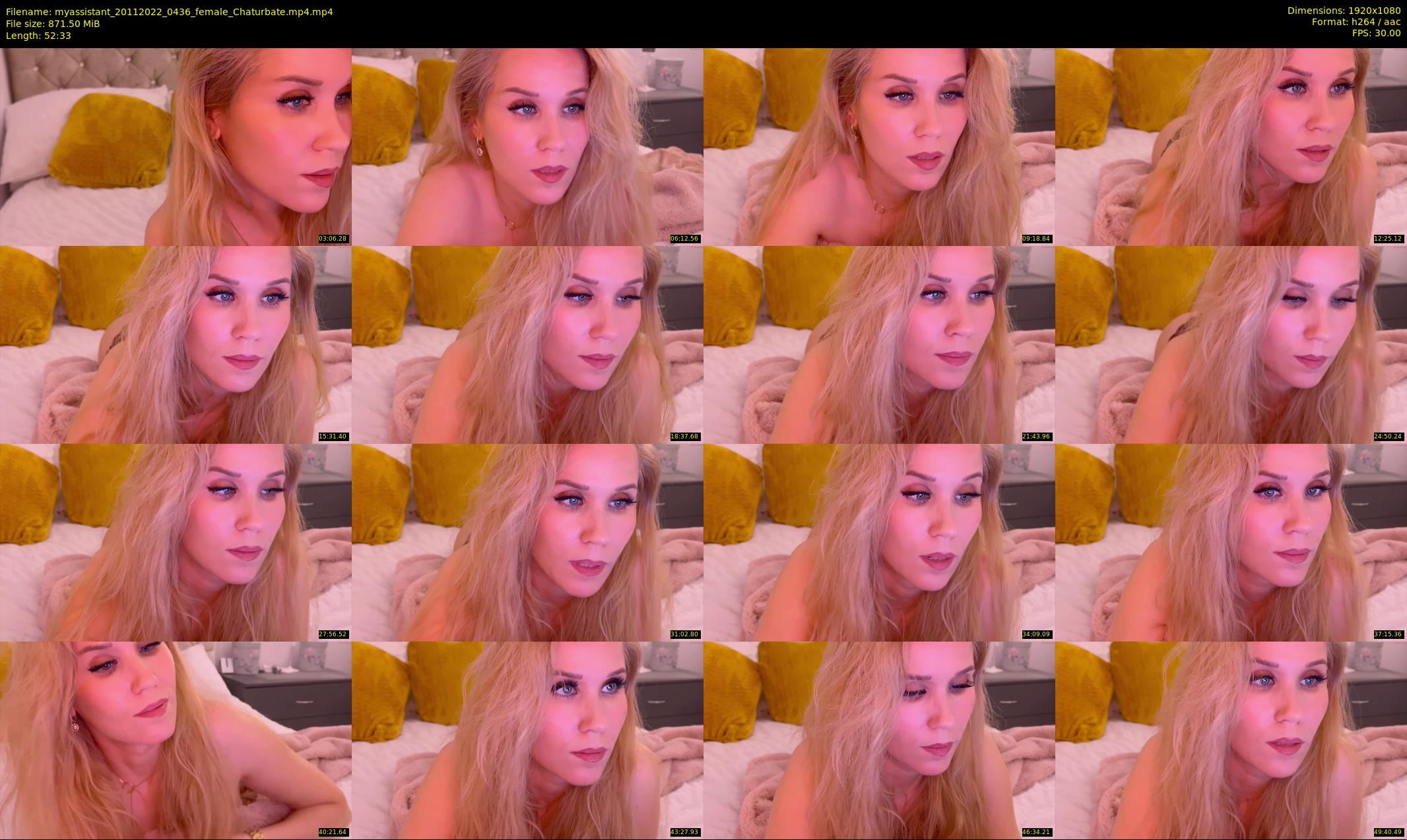 myassistant — 53 minute Chaturbate female cam show recording, 1080p, Nov 20, 2022