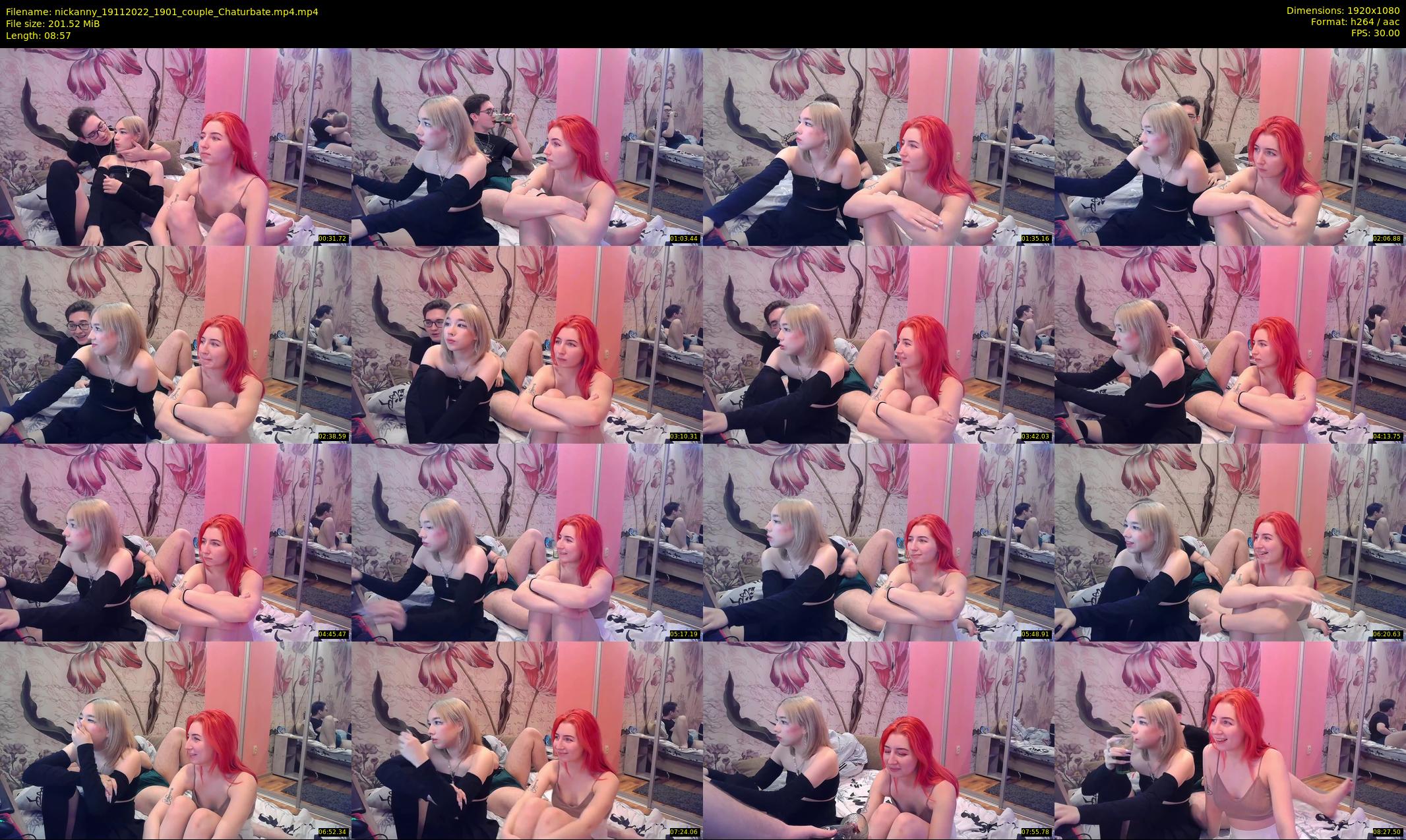 nickanny — 9 minute Chaturbate couple cam show recording, 1080p, Nov 19, 2022