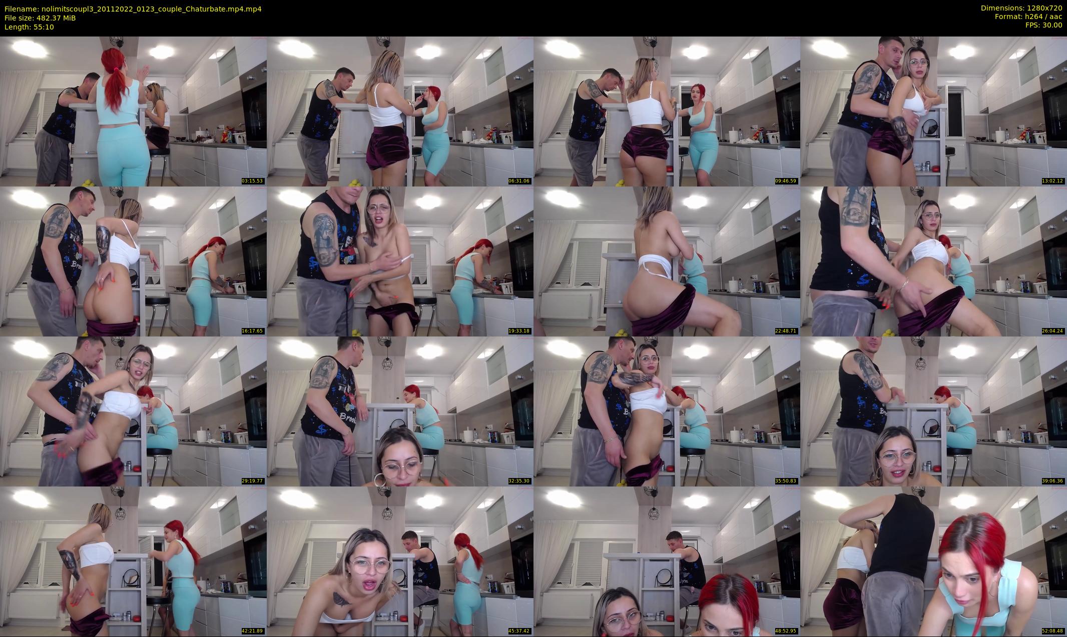 nolimitscoupl3 — 56 minute Chaturbate couple cam show recording, 720p, Nov 20, 2022