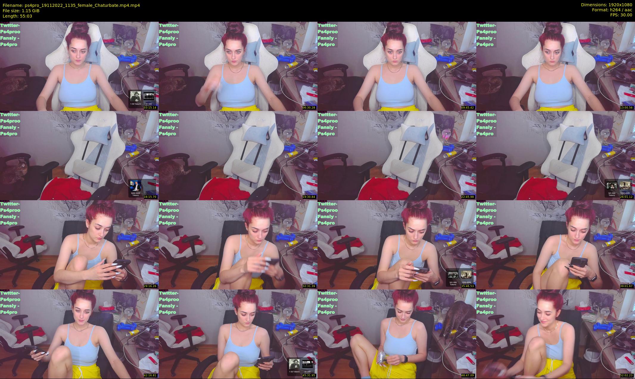 ps4pro — 56 minute Chaturbate female cam show recording, 1080p, Nov 19, 2022