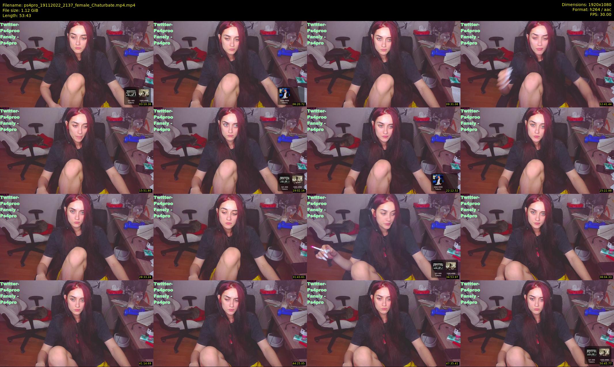 ps4pro — 54 minute Chaturbate female cam show recording, 1080p, Nov 19, 2022