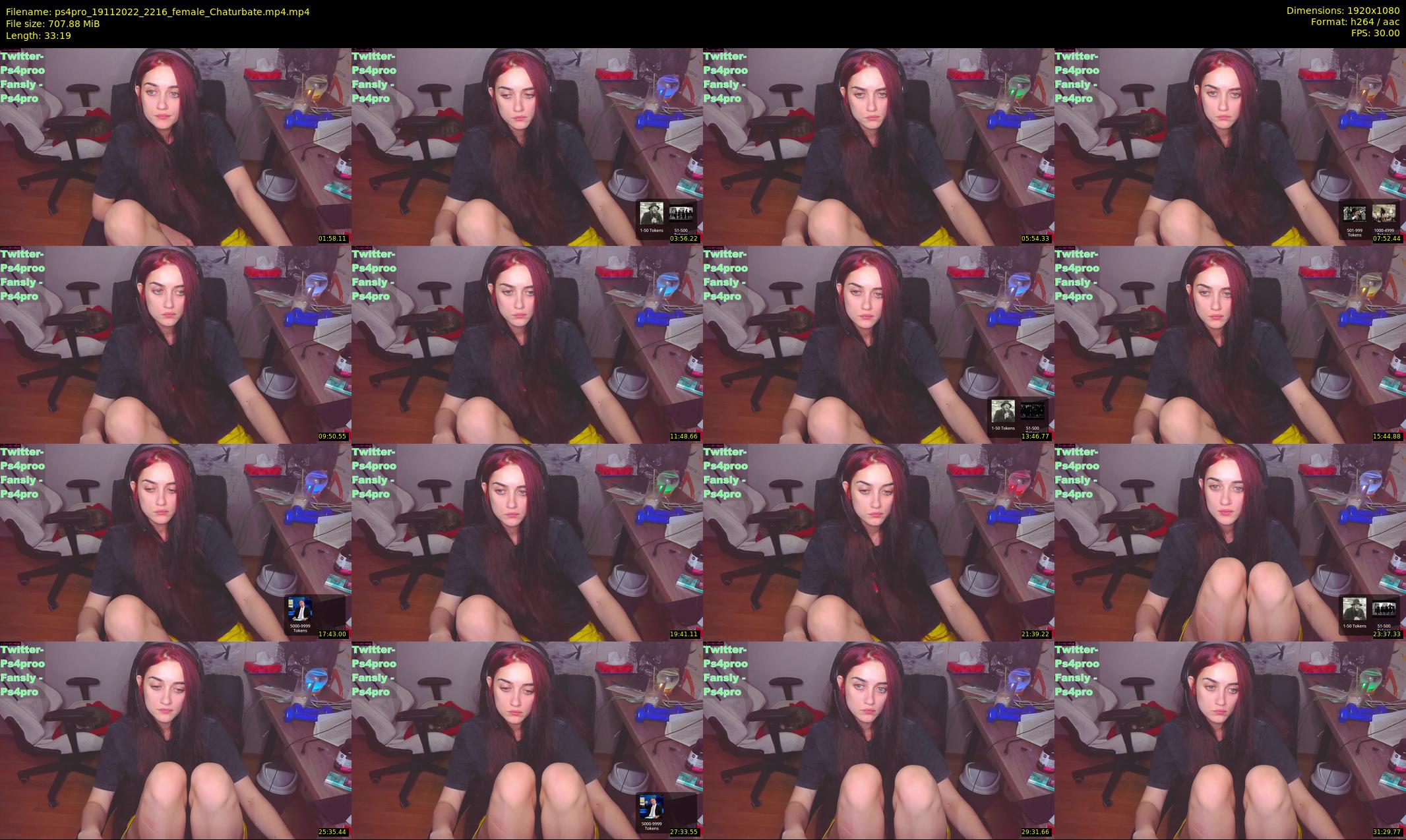 ps4pro — 34 minute Chaturbate female cam show recording, 1080p, Nov 19, 2022
