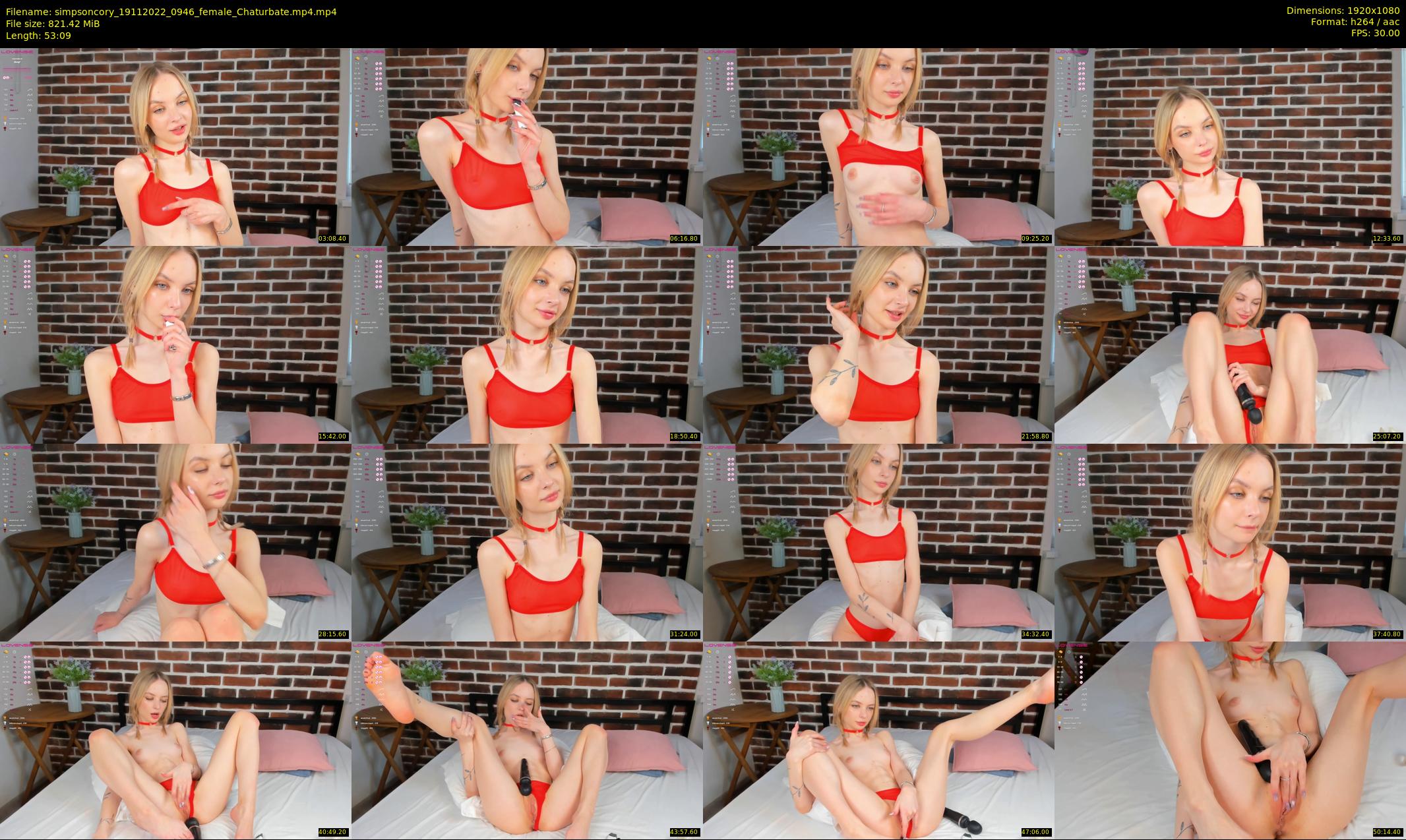 simpsoncory — 54 minute Chaturbate female cam show recording, 1080p, Nov 19, 2022
