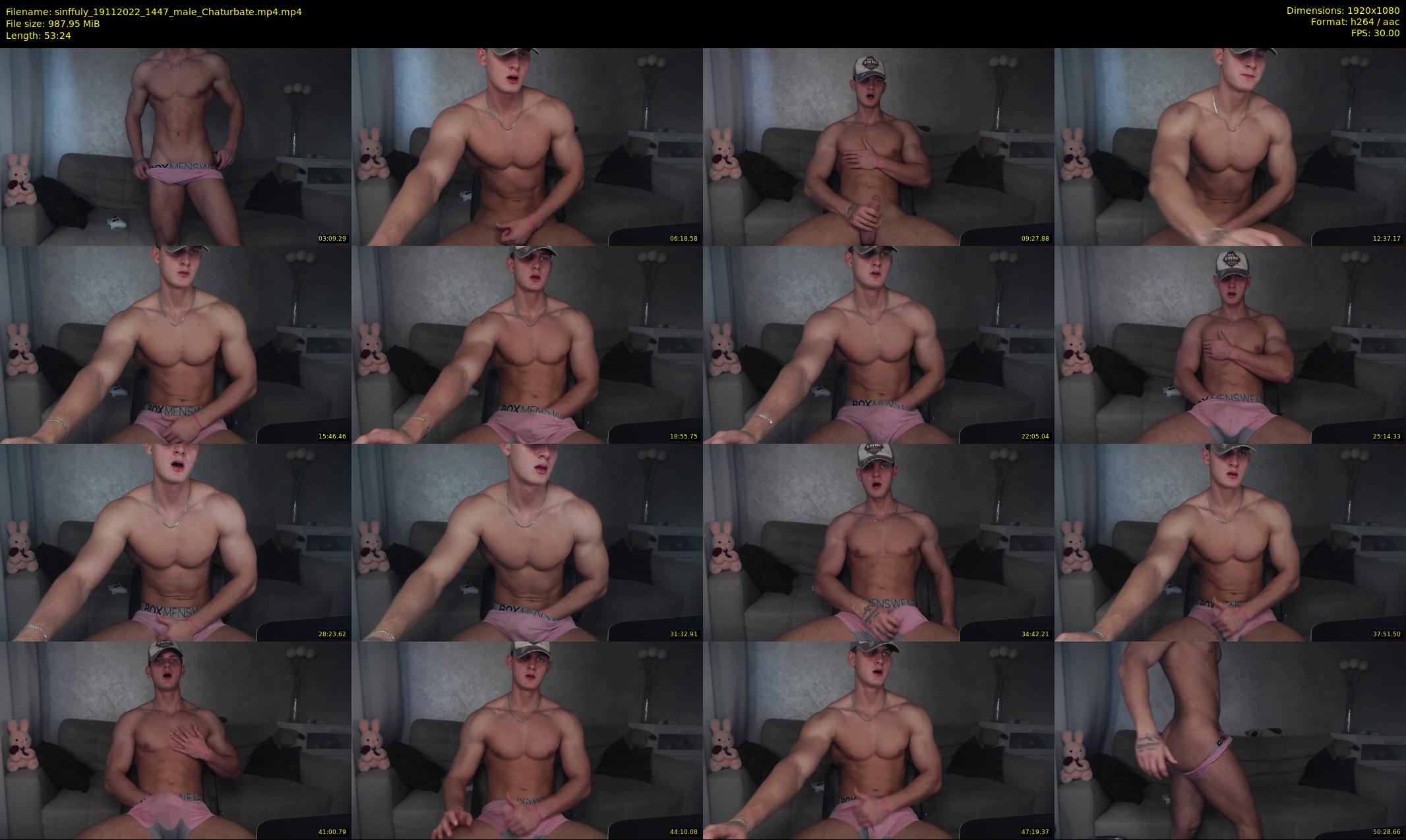 sinffuly — 54 minute Chaturbate male cam show recording, 1080p, Nov 19, 2022