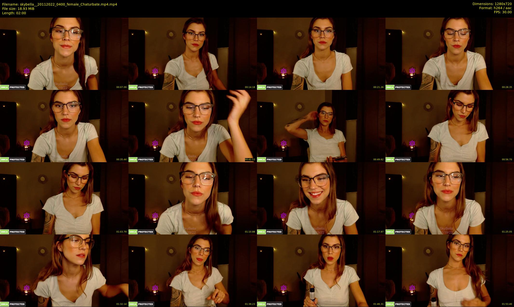 skybella_ — 2 minute Chaturbate female cam show recording, 720p, Nov 20, 2022