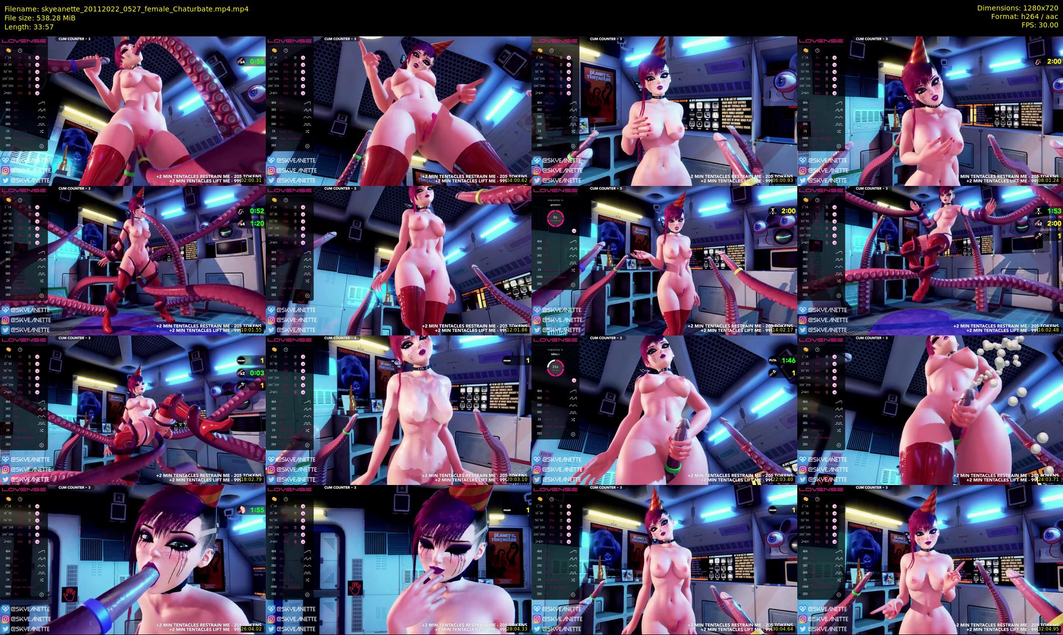 skyeanette — 34 minute Chaturbate female cam show recording, 720p, Nov 20, 2022