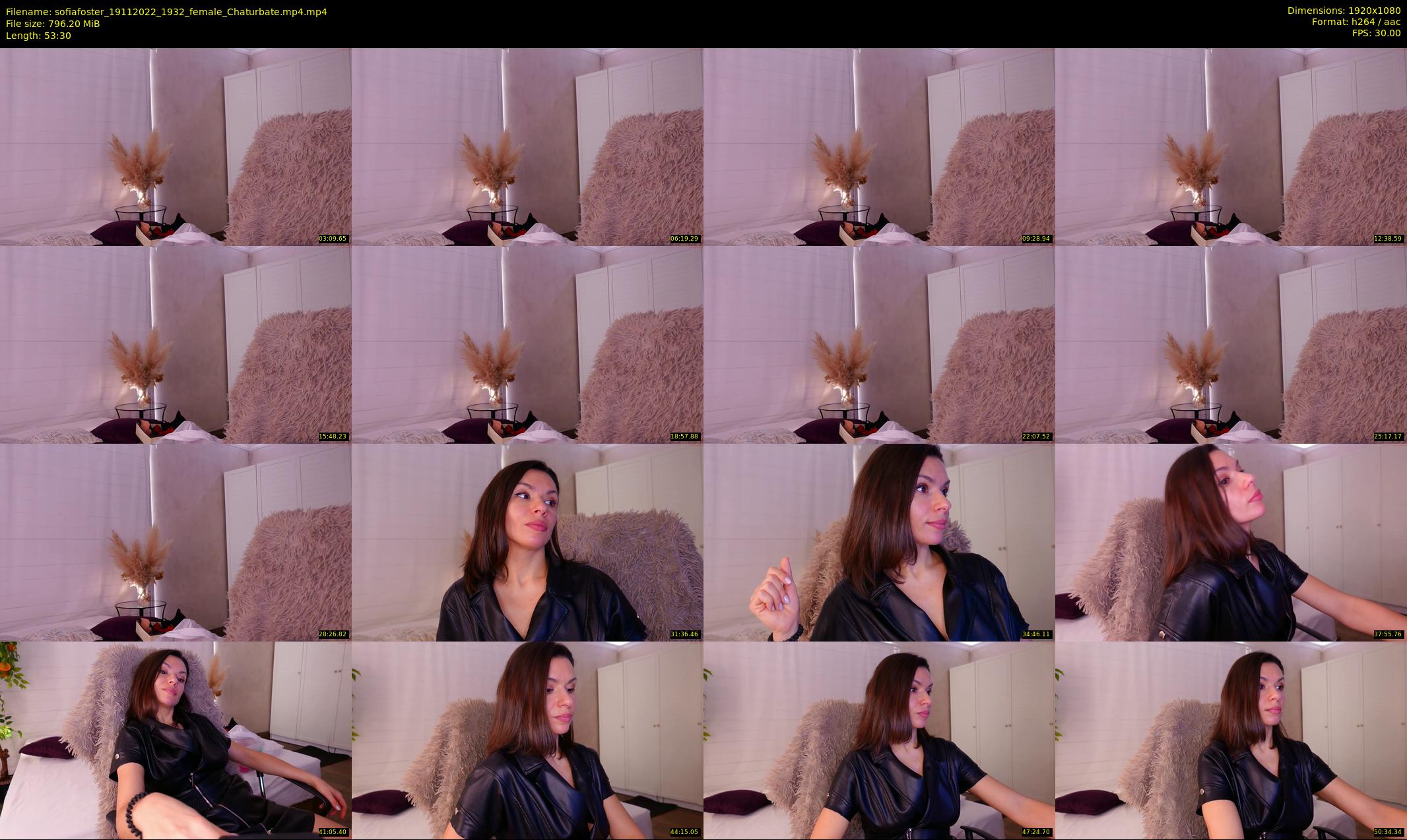 sofiafoster — 54 minute Chaturbate female cam show recording, 1080p, Nov 19, 2022