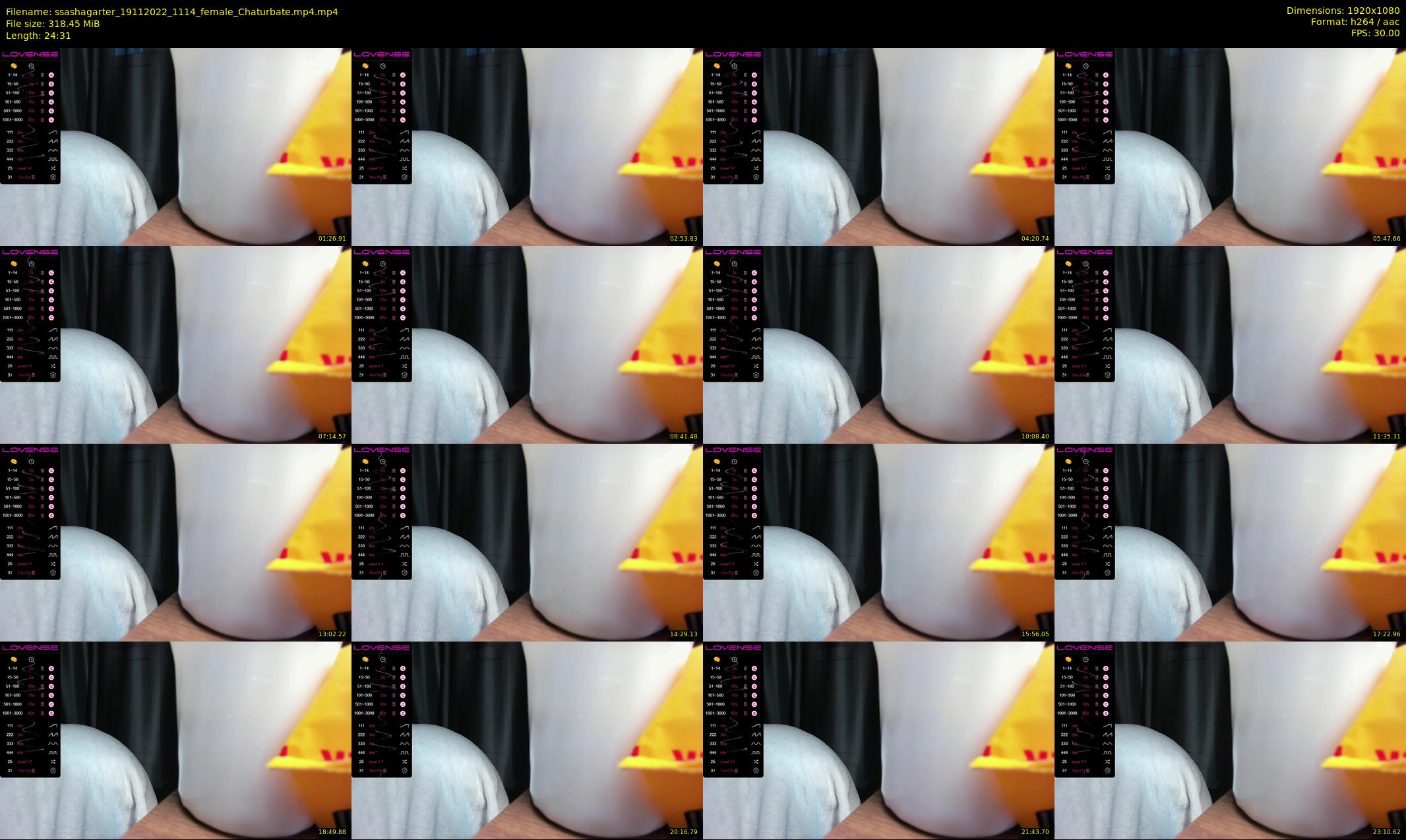 ssashagarter — 25 minute Chaturbate female cam show recording, 1080p, Nov 19, 2022