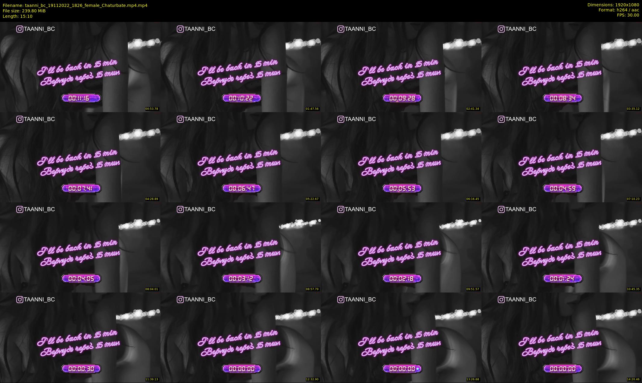 taanni_bc — 16 minute Chaturbate female cam show recording, 1080p, Nov 19, 2022
