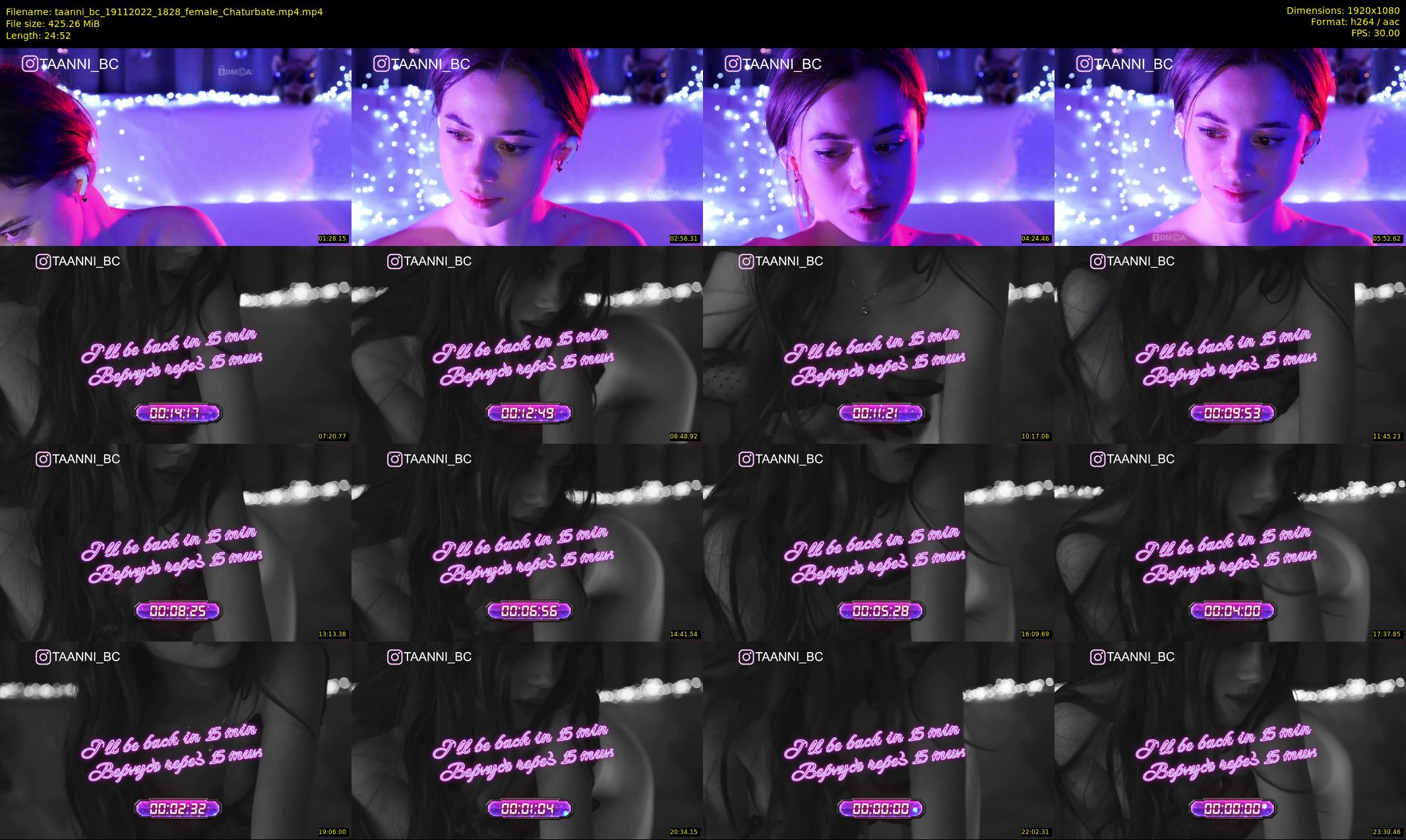 taanni_bc — 25 minute Chaturbate female cam show recording, 1080p, Nov 19, 2022