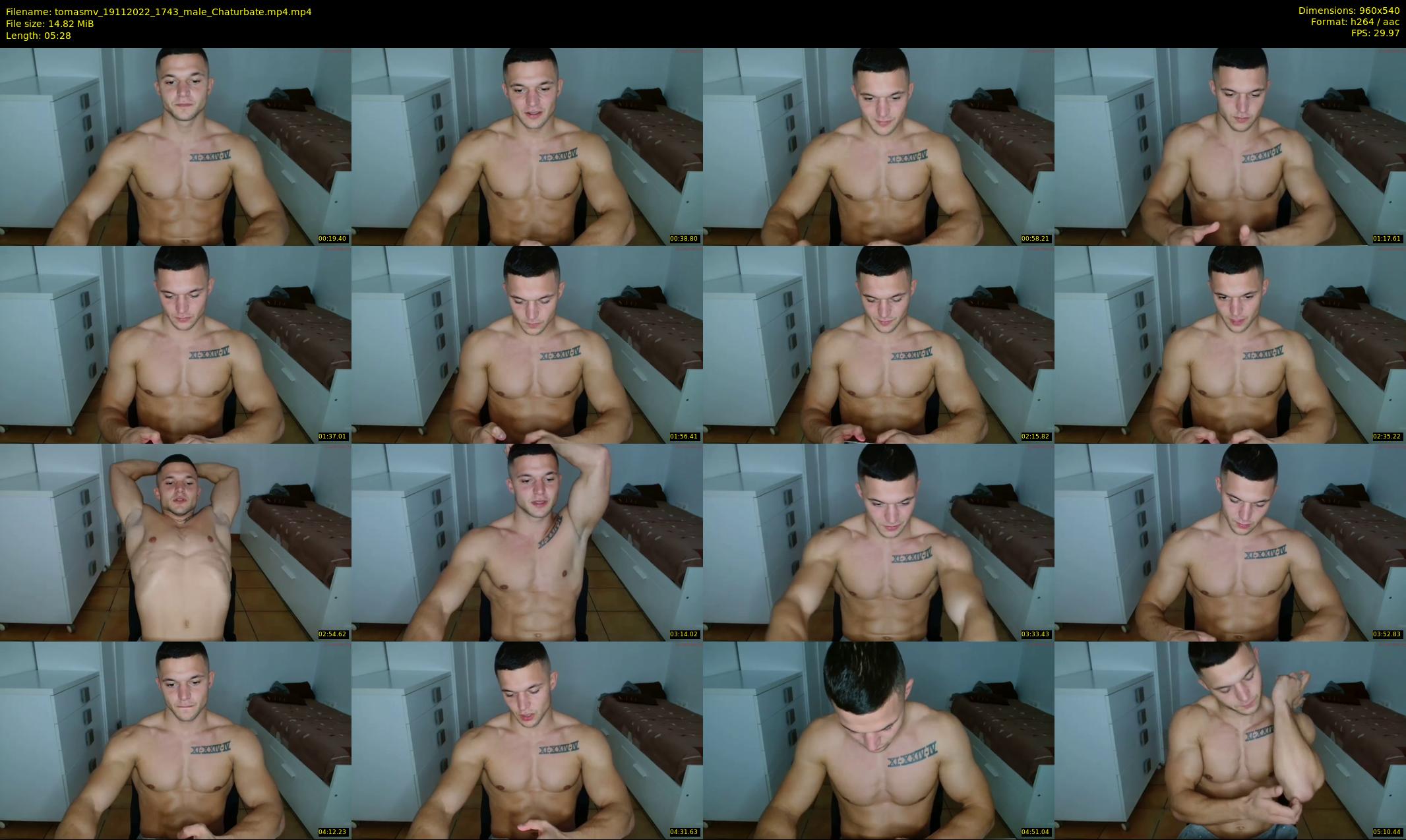 tomasmv — 6 minute Chaturbate male cam show recording, 480p, Nov 19, 2022