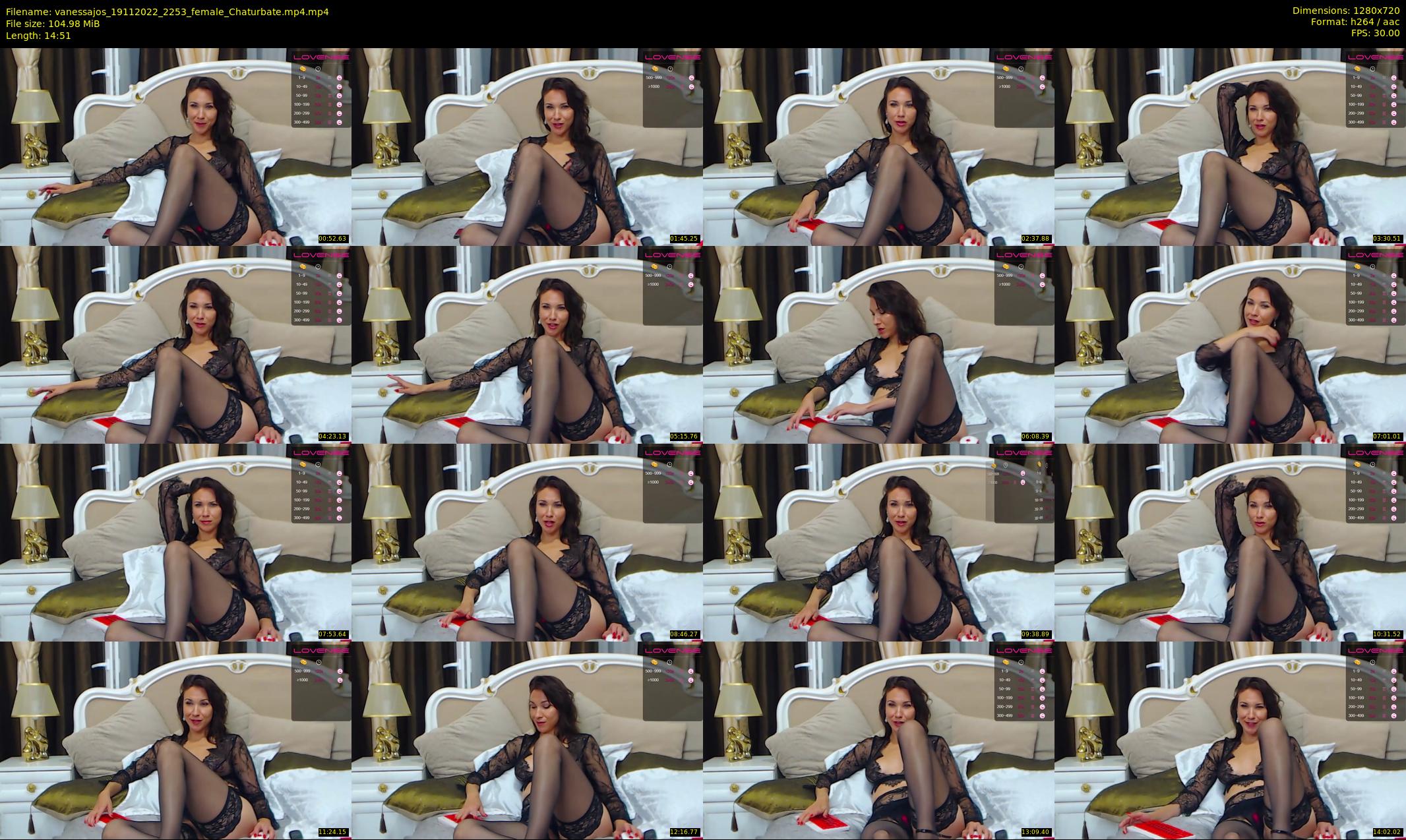 vanessajos — 15 minute Chaturbate female cam show recording, 720p, Nov 19, 2022