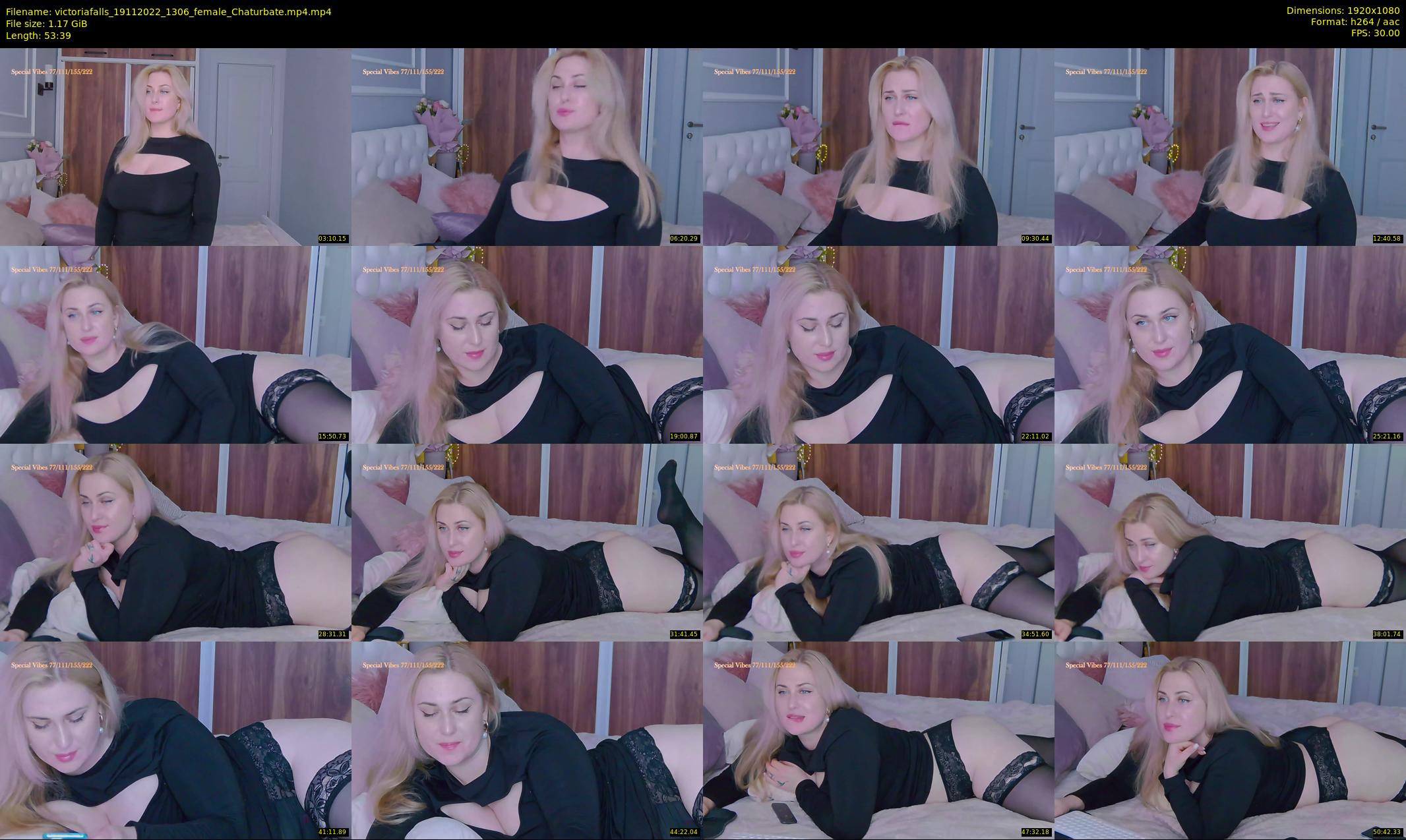victoriafalls — 54 minute Chaturbate female cam show recording, 1080p, Nov 19, 2022