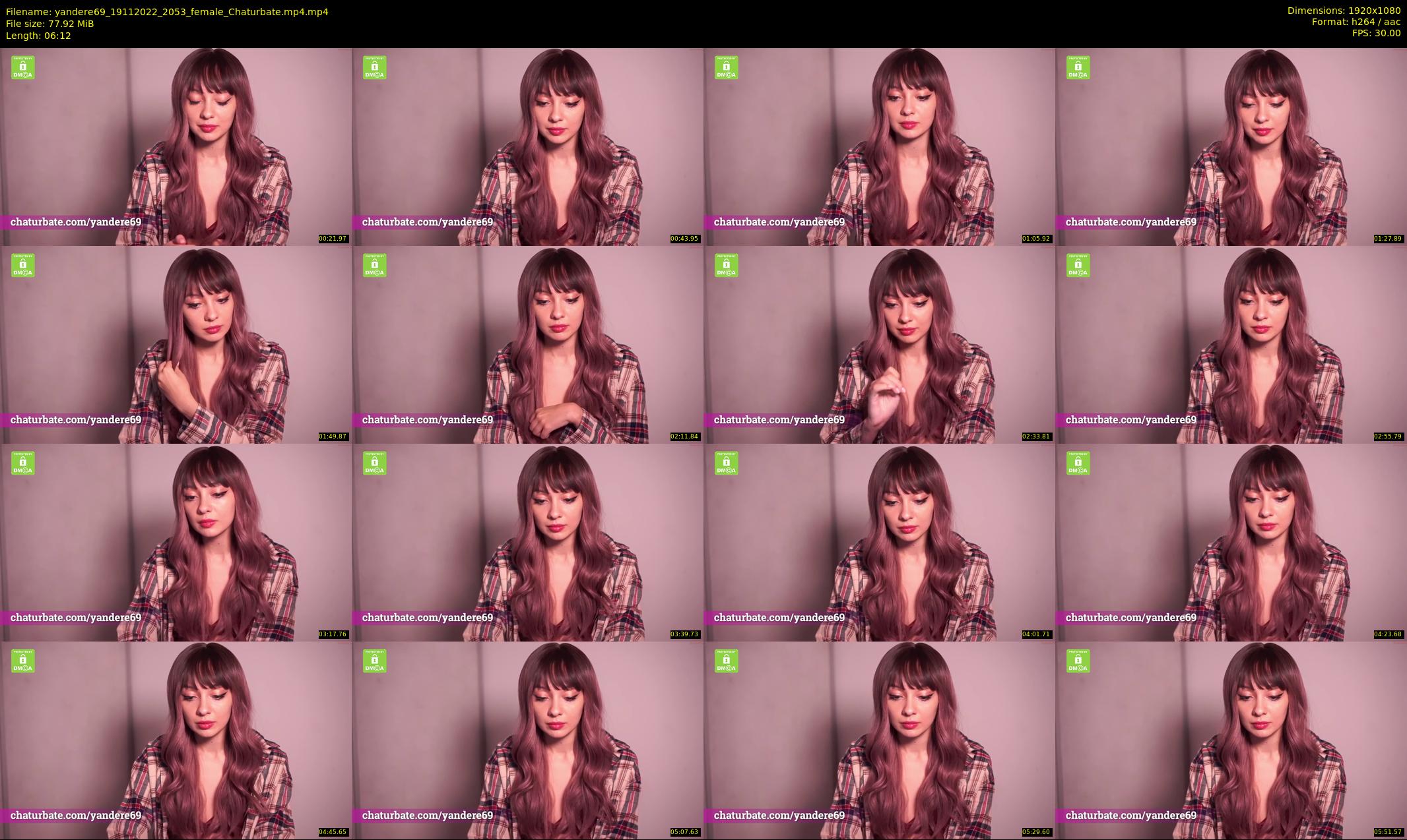 yandere69 — 7 minute Chaturbate female cam show recording, 1080p, Nov 19, 2022