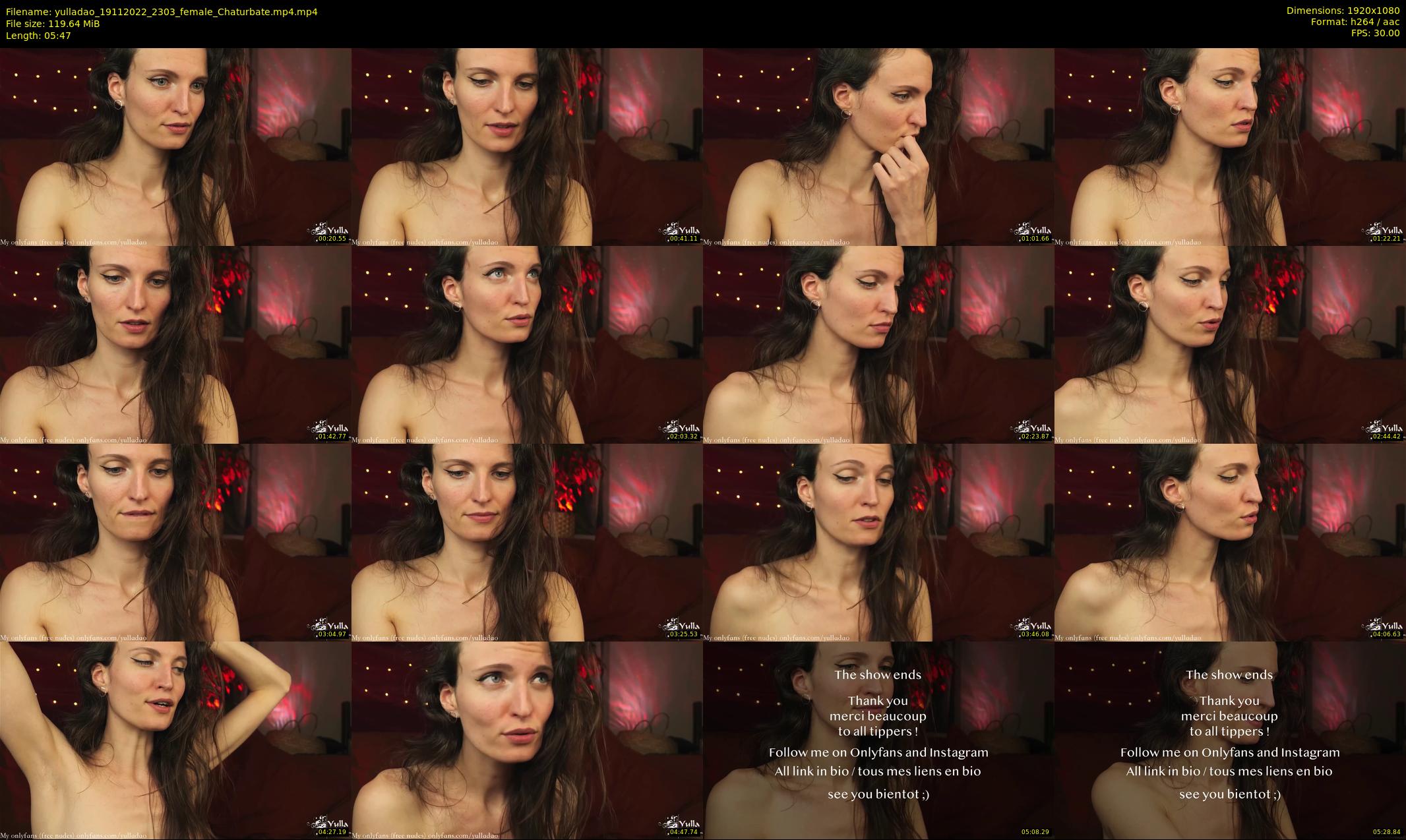 yulladao — 6 minute Chaturbate female cam show recording, 1080p, Nov 19, 2022