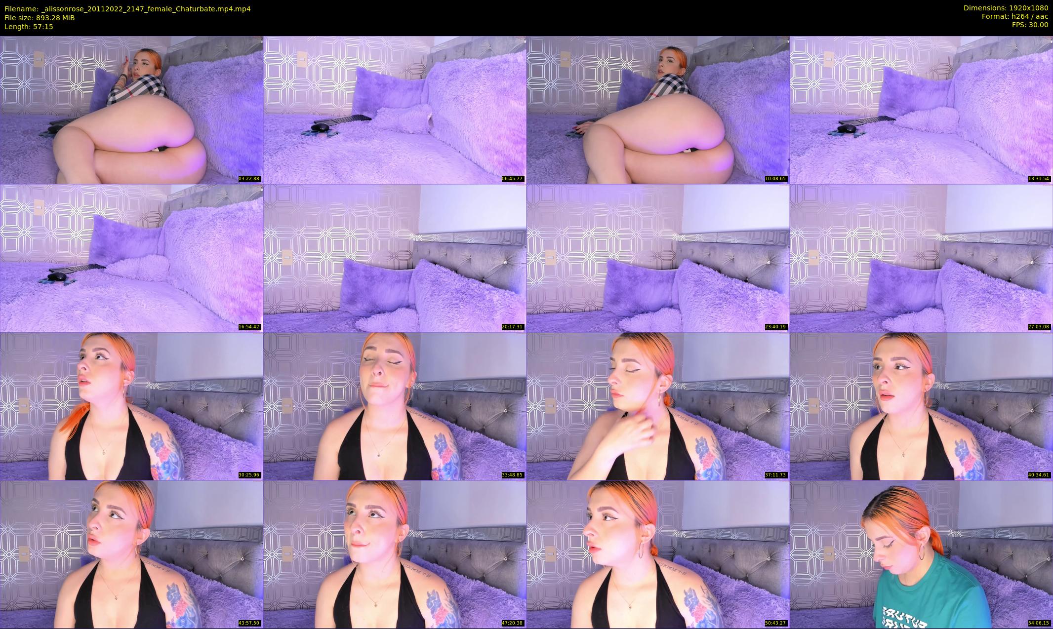 _alissonrose — 58 minute Chaturbate female cam show recording, 1080p, Nov 20, 2022