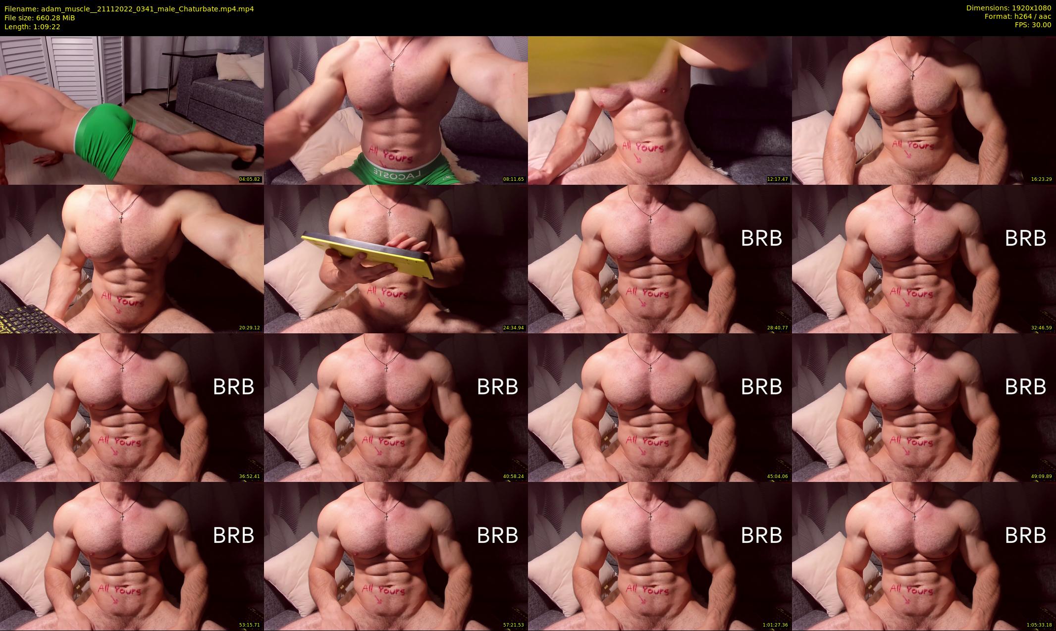 adam_muscle_ — 70 minute Chaturbate male cam show recording, 1080p, Nov 21, 2022