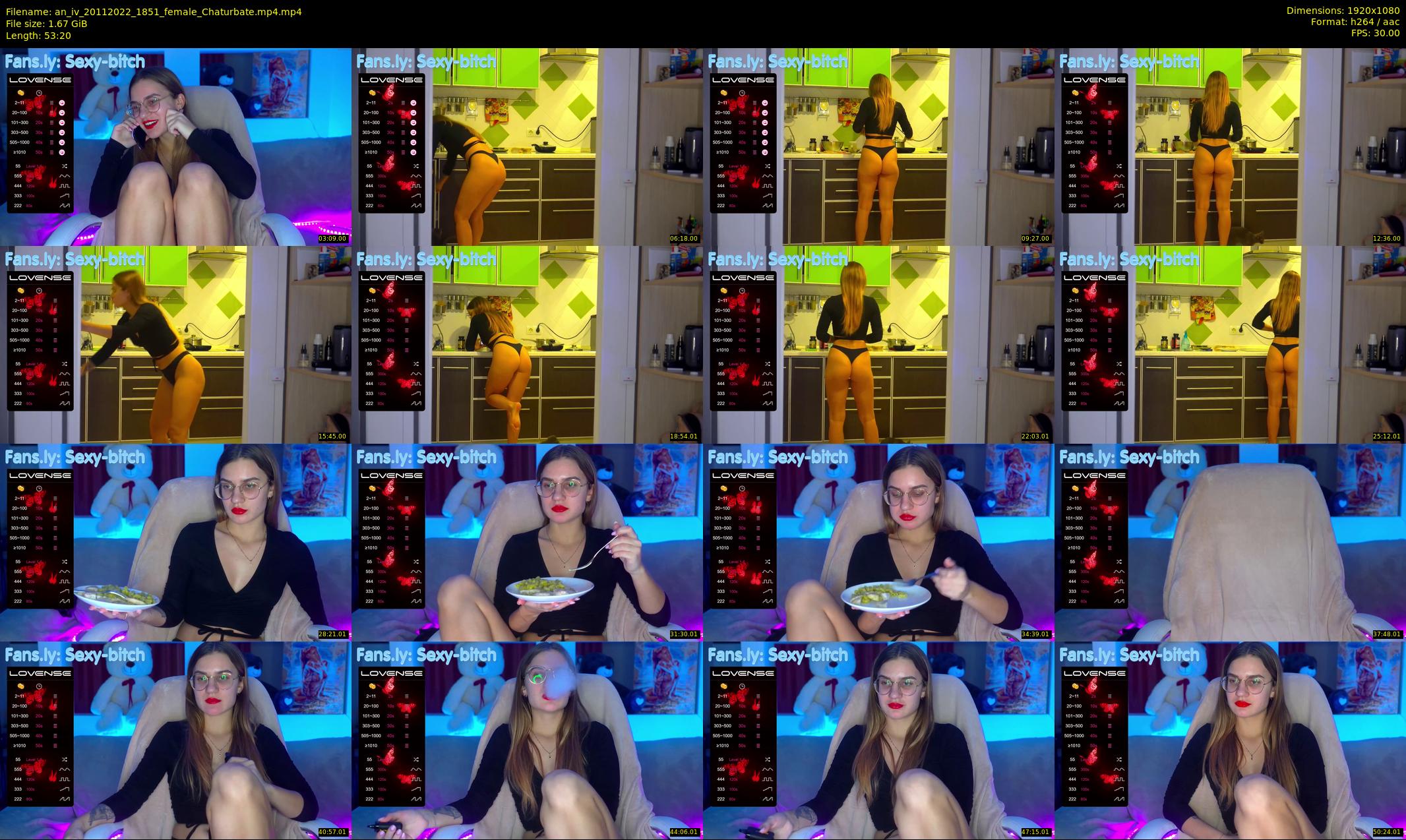 an_iv — 54 minute Chaturbate female cam show recording, 1080p, Nov 20, 2022