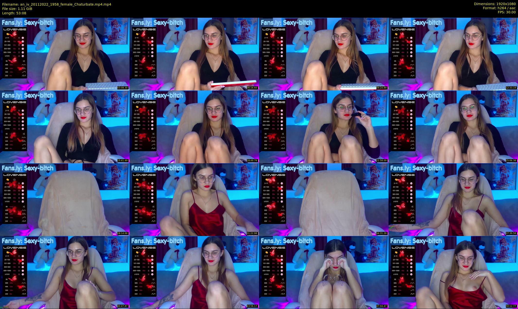 an_iv — 54 minute Chaturbate female cam show recording, 1080p, Nov 20, 2022