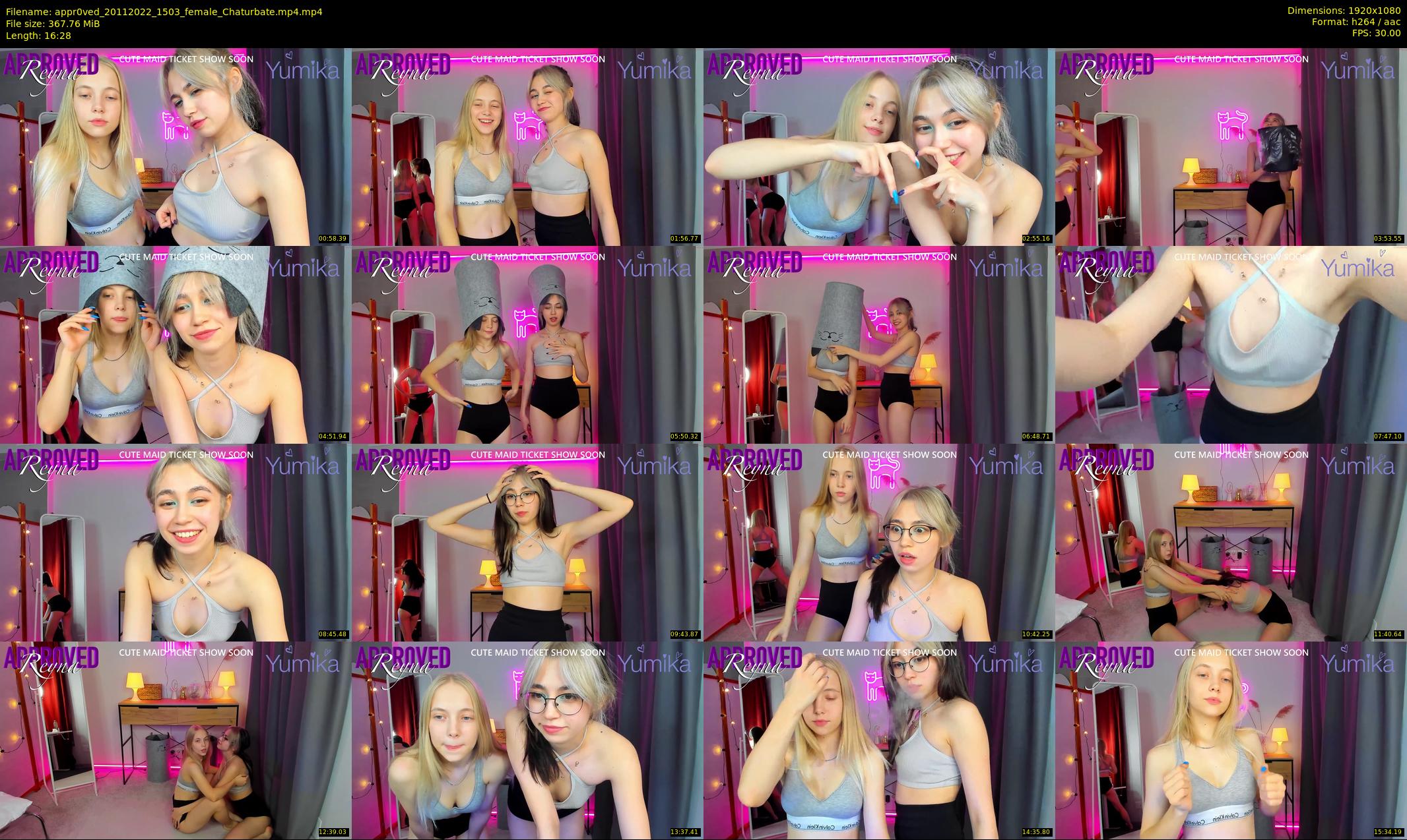 appr0ved — 17 minute Chaturbate female cam show recording, 1080p, Nov 20, 2022