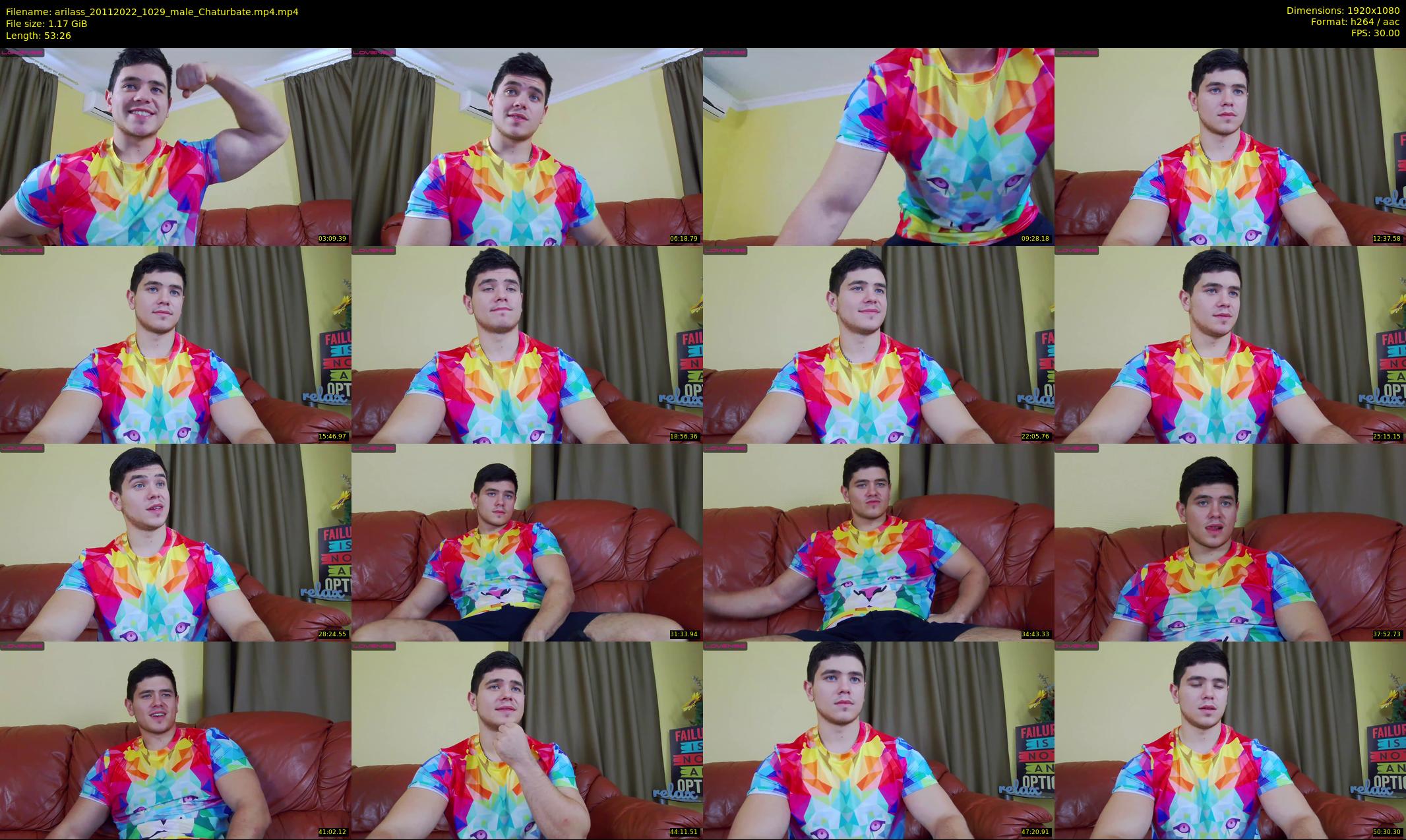 arilass — 54 minute Chaturbate male cam show recording, 1080p, Nov 20, 2022