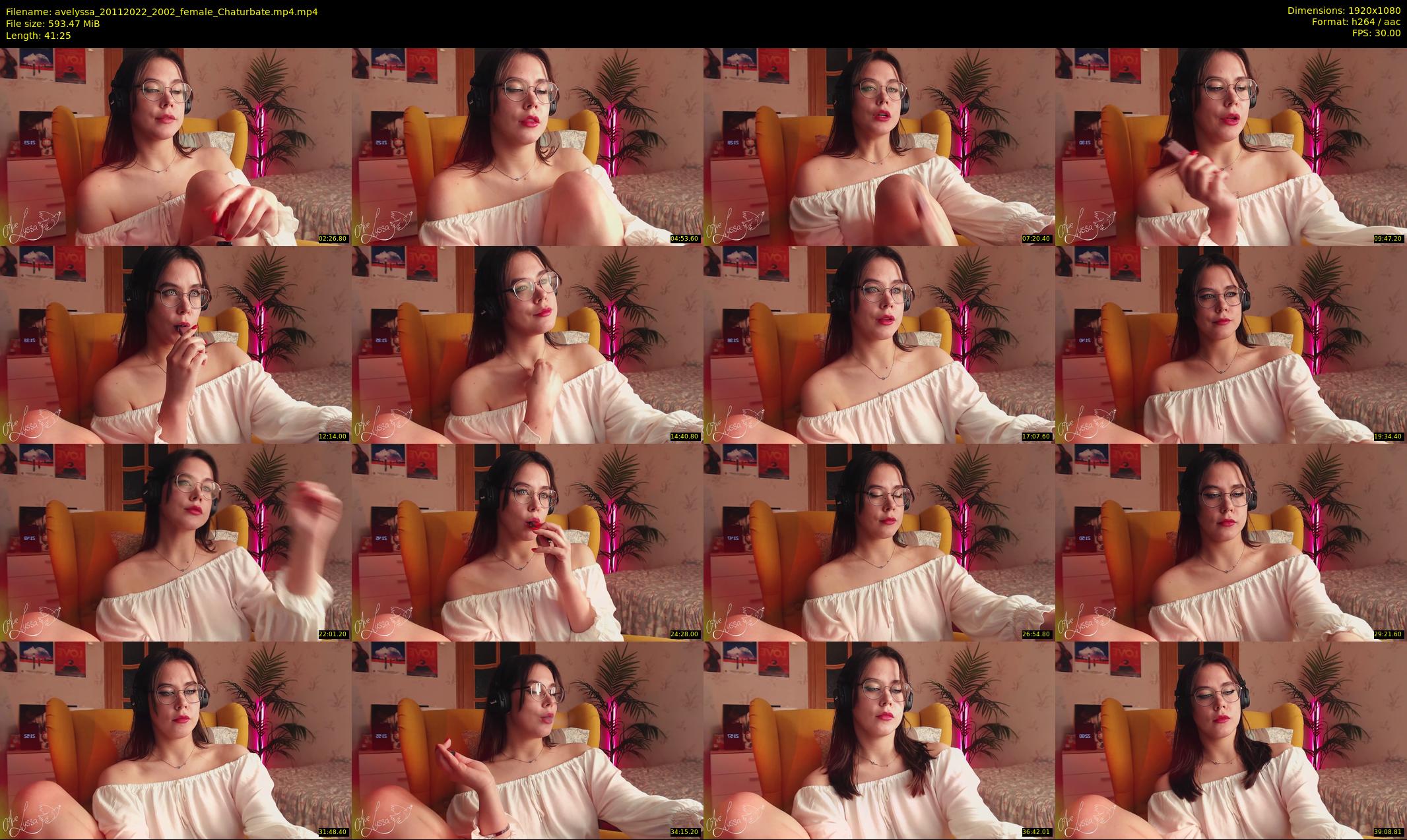 avelyssa — 42 minute Chaturbate female cam show recording, 1080p, Nov 20, 2022