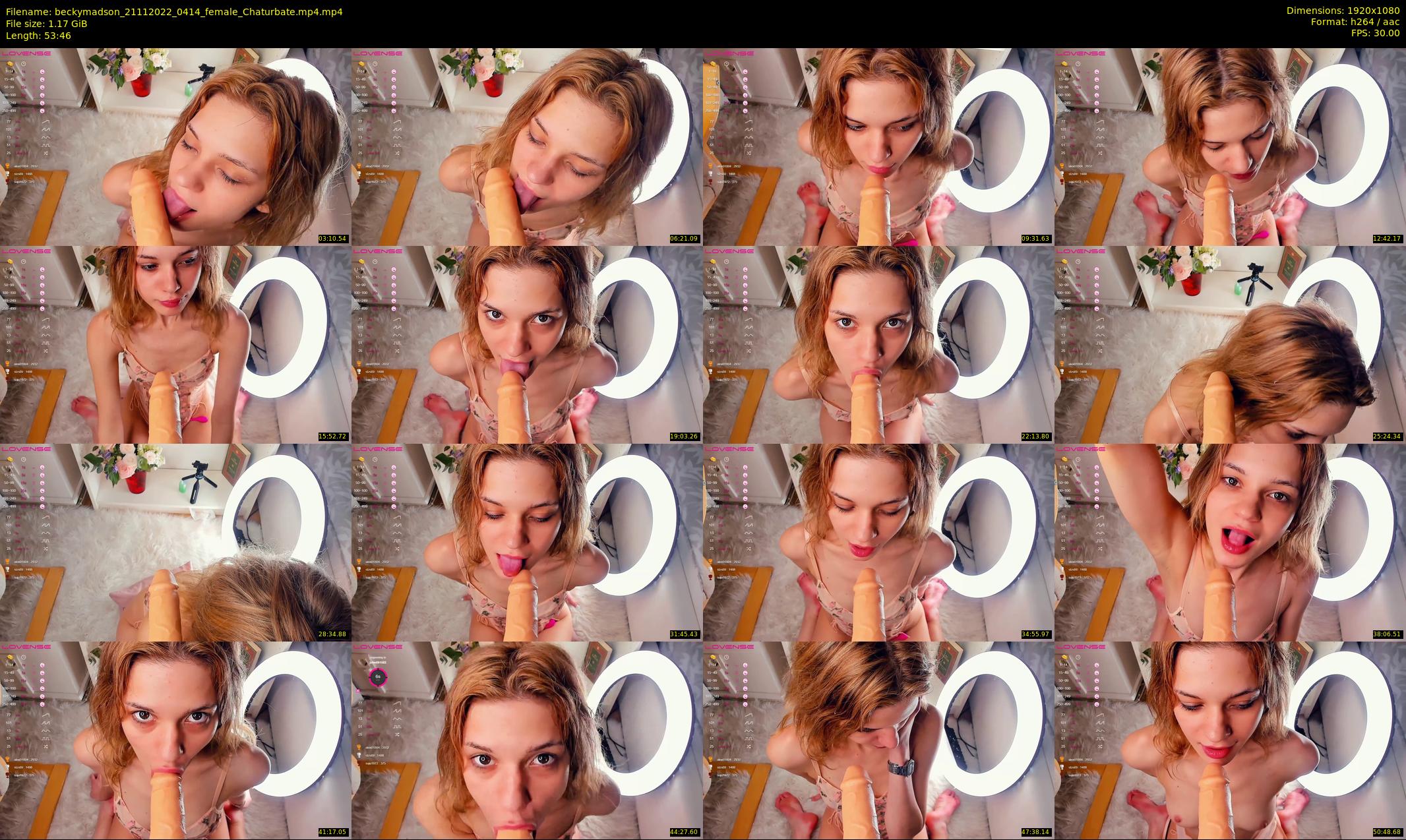 beckymadson — 54 minute Chaturbate female cam show recording, 1080p, Nov 21, 2022
