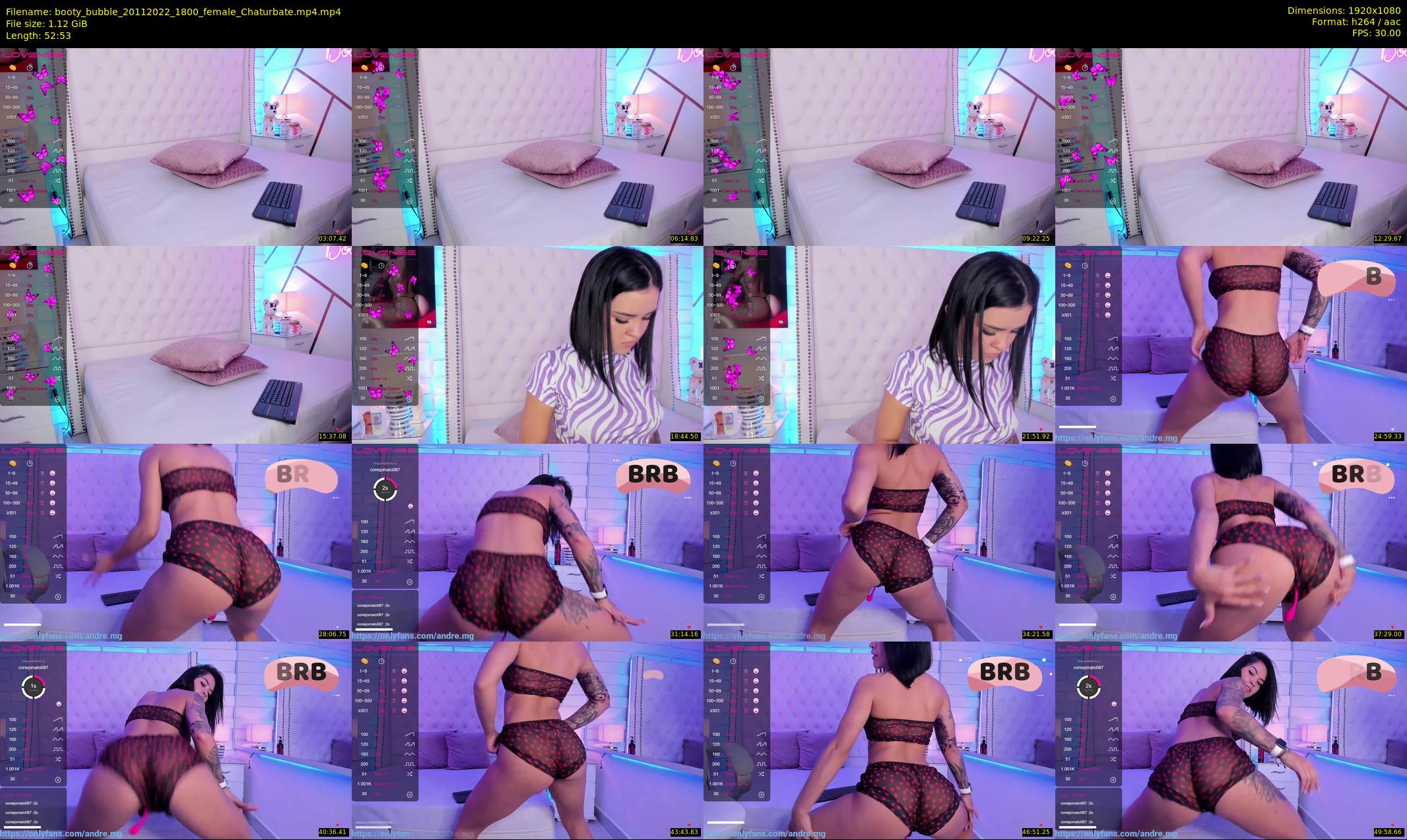 booty_bubble — 53 minute Chaturbate female cam show recording, 1080p, Nov 20, 2022