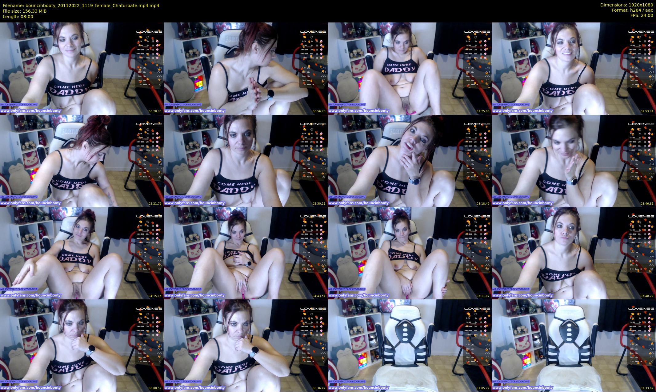 bouncinbooty — 8 minute Chaturbate female cam show recording, 1080p, Nov 20, 2022