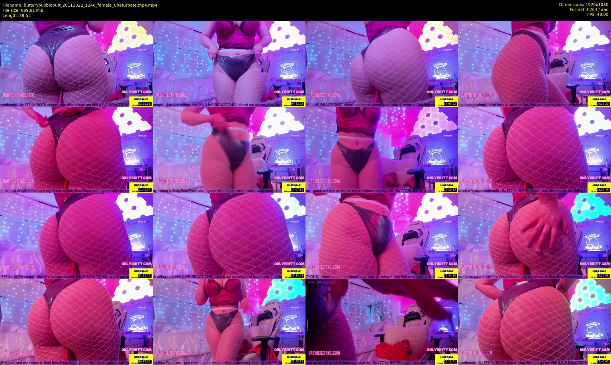 butterybubblebutt — 40 minute Chaturbate couple cam show recording, 1080p, Nov 20, 2022