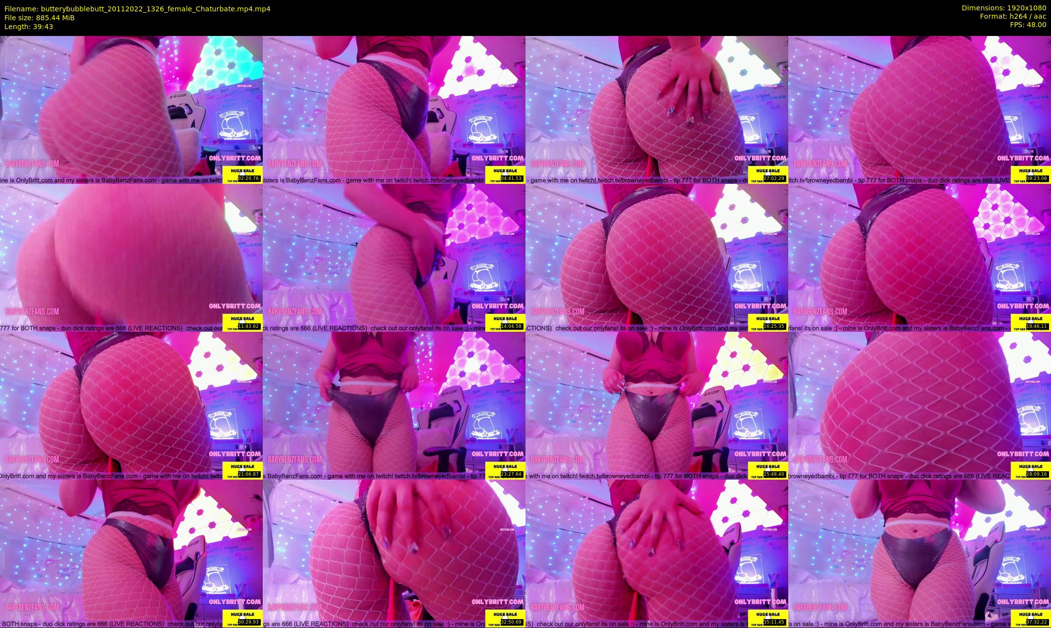 butterybubblebutt — 40 minute Chaturbate couple cam show recording, 1080p, Nov 20, 2022