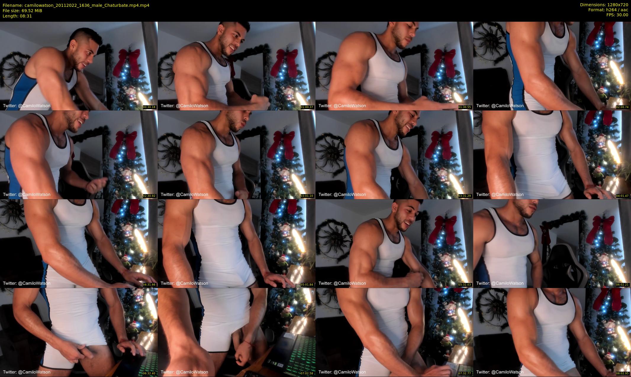 camilowatson — 9 minute Chaturbate male cam show recording, 720p, Nov 20, 2022