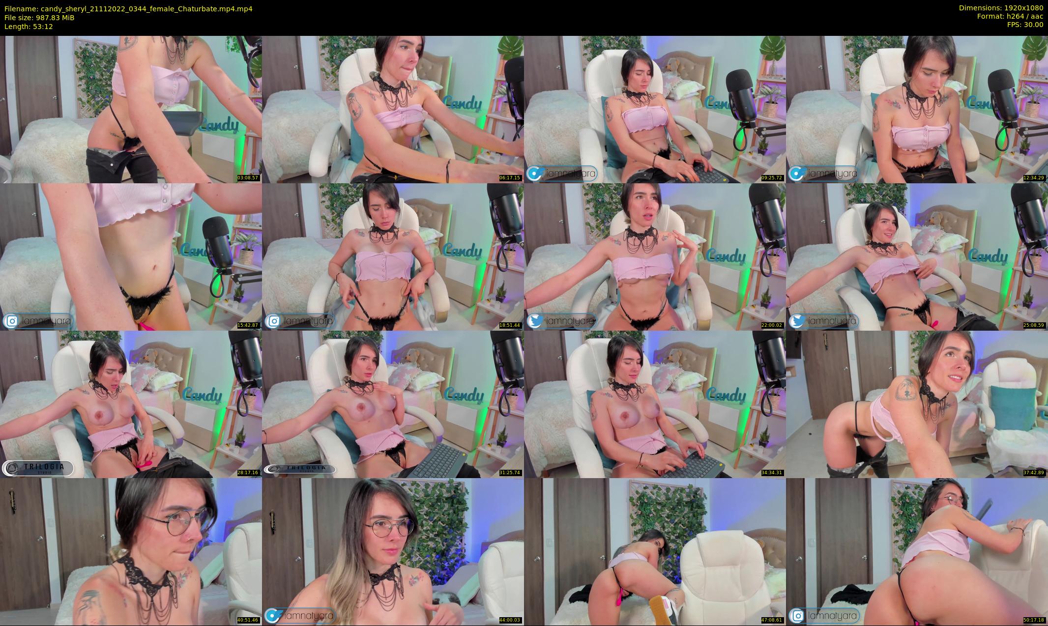 candy_sheryl — 54 minute Chaturbate female cam show recording, 1080p, Nov 21, 2022