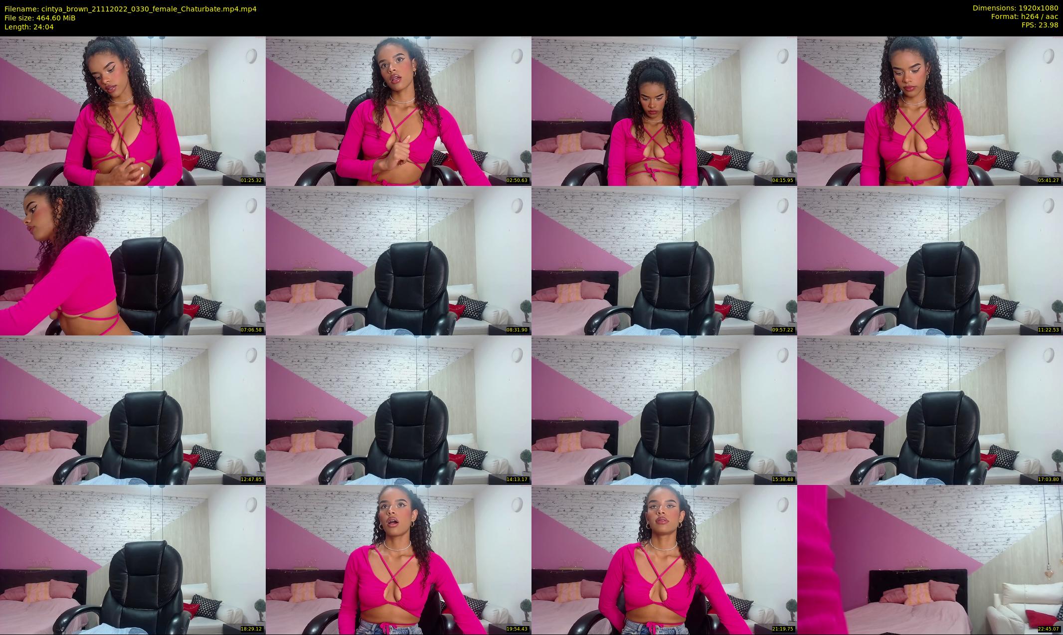 cintya_brown — 25 minute Chaturbate female cam show recording, 1080p, Nov 21, 2022