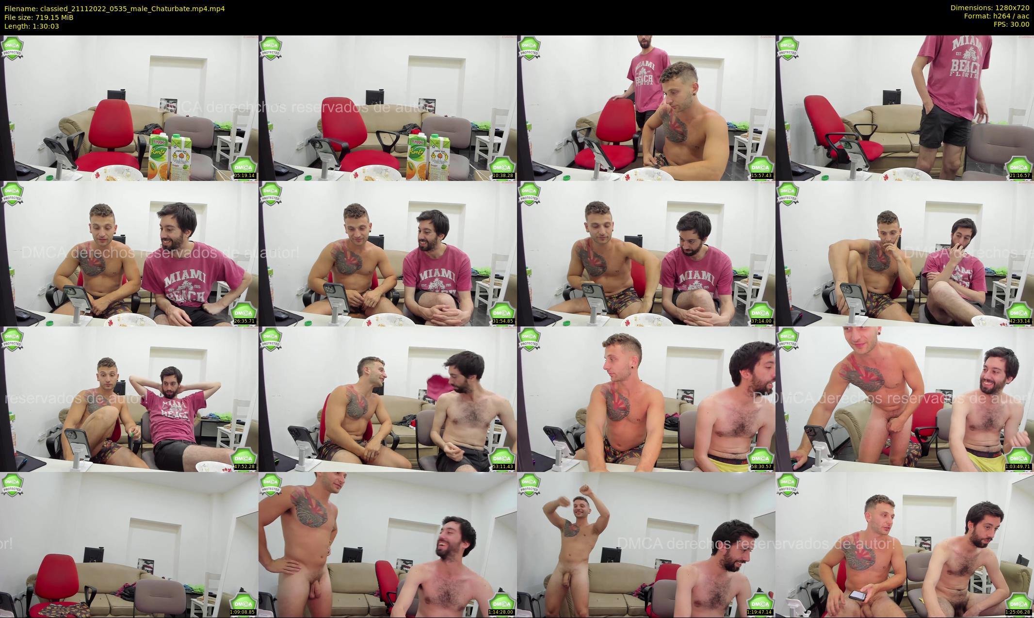 classied — 91 minute Chaturbate male cam show recording, 720p, Nov 21, 2022