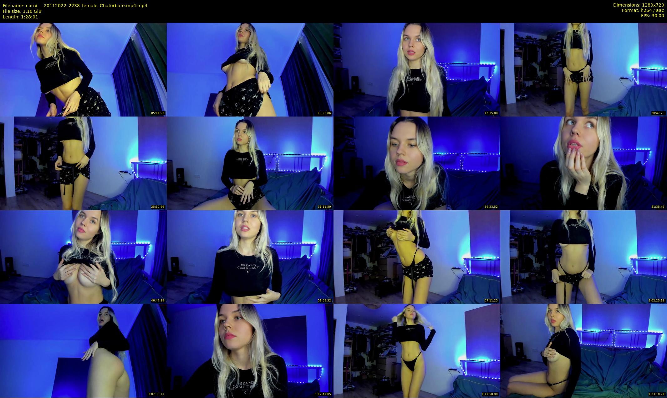 corni__ — 89 minute Chaturbate female cam show recording, 720p, Nov 20, 2022