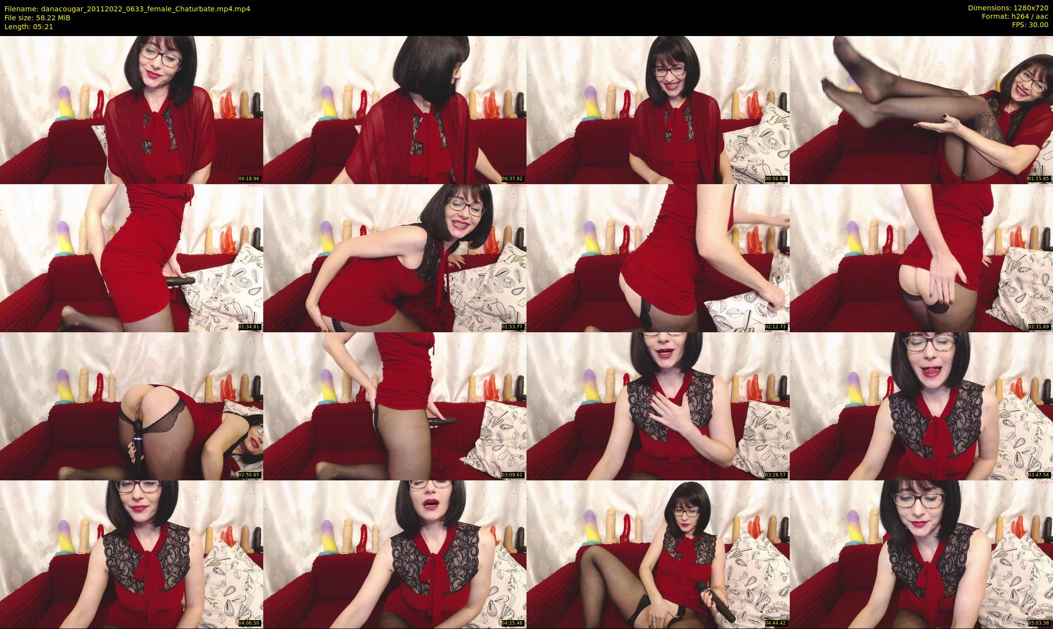 danacougar — 6 minute Chaturbate female cam show recording, 720p, Nov 20, 2022