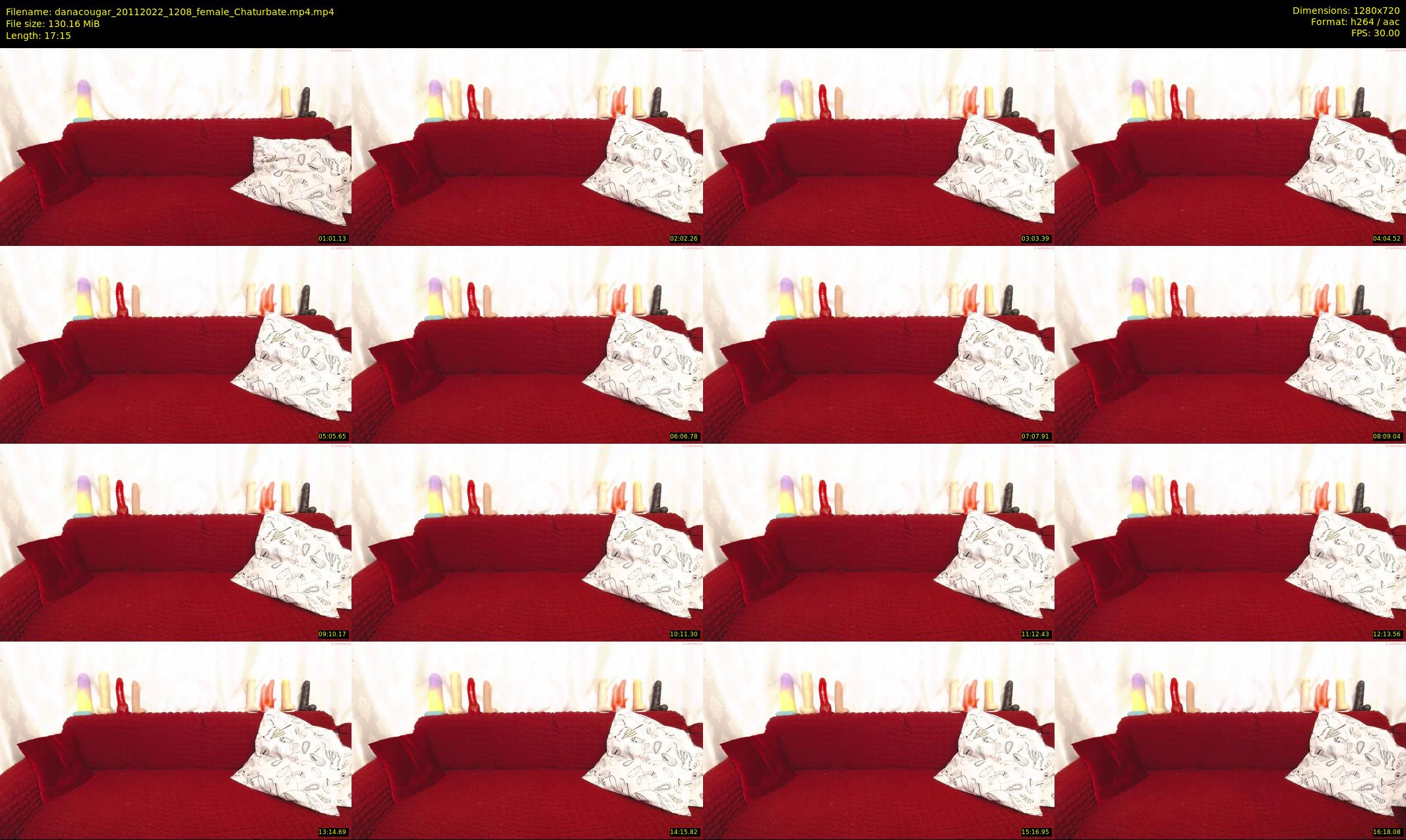 danacougar — 18 minute Chaturbate female cam show recording, 720p, Nov 20, 2022