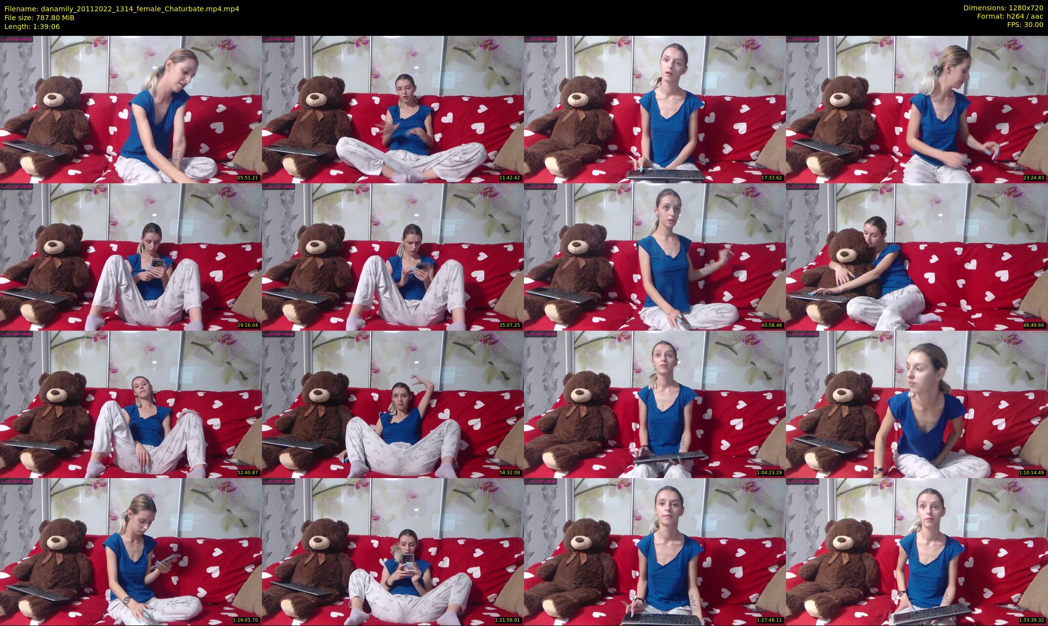 danamily — 100 minute Chaturbate female cam show recording, 720p, Nov 20, 2022