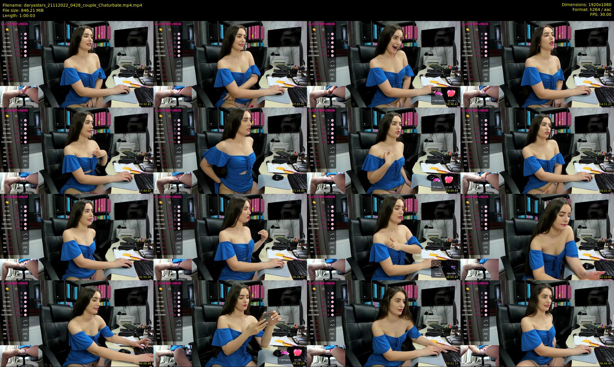 daryastars — 61 minute Chaturbate couple cam show recording, 1080p, Nov 21, 2022