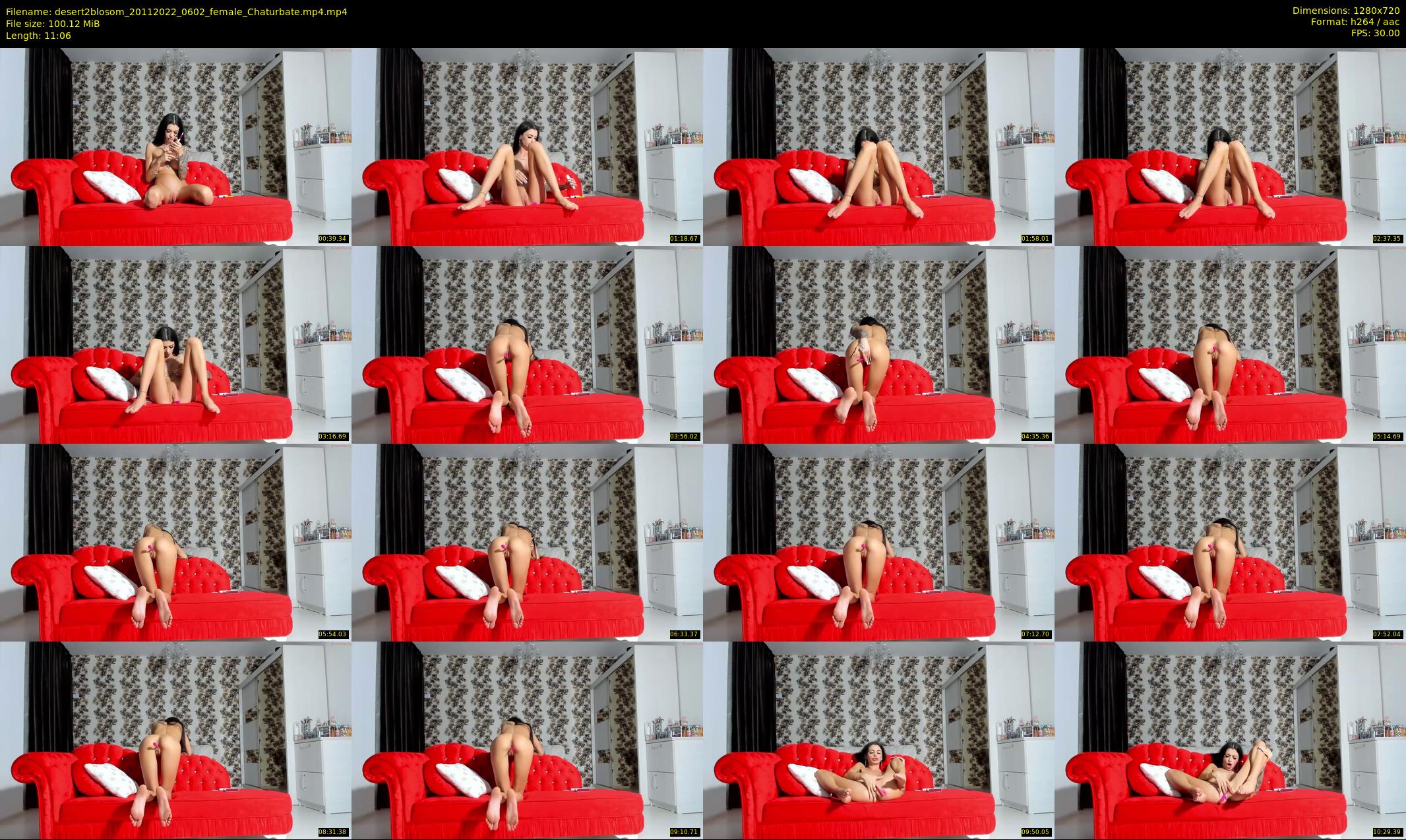 desert2blosom — 12 minute Chaturbate female cam show recording, 720p, Nov 20, 2022