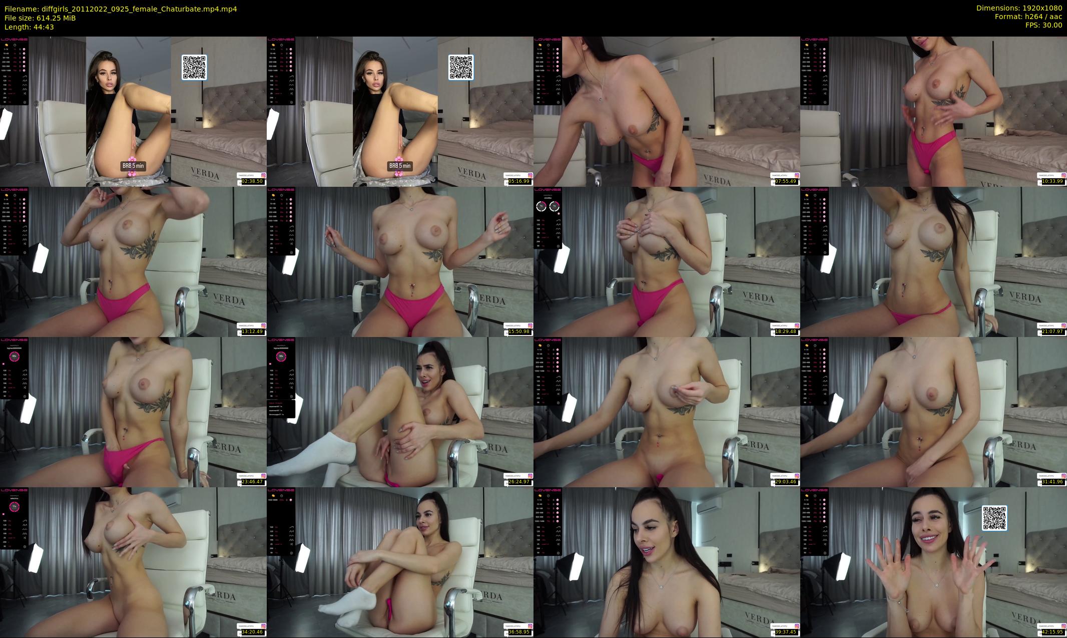 diffgirls — 45 minute Chaturbate female cam show recording, 1080p, Nov 20, 2022