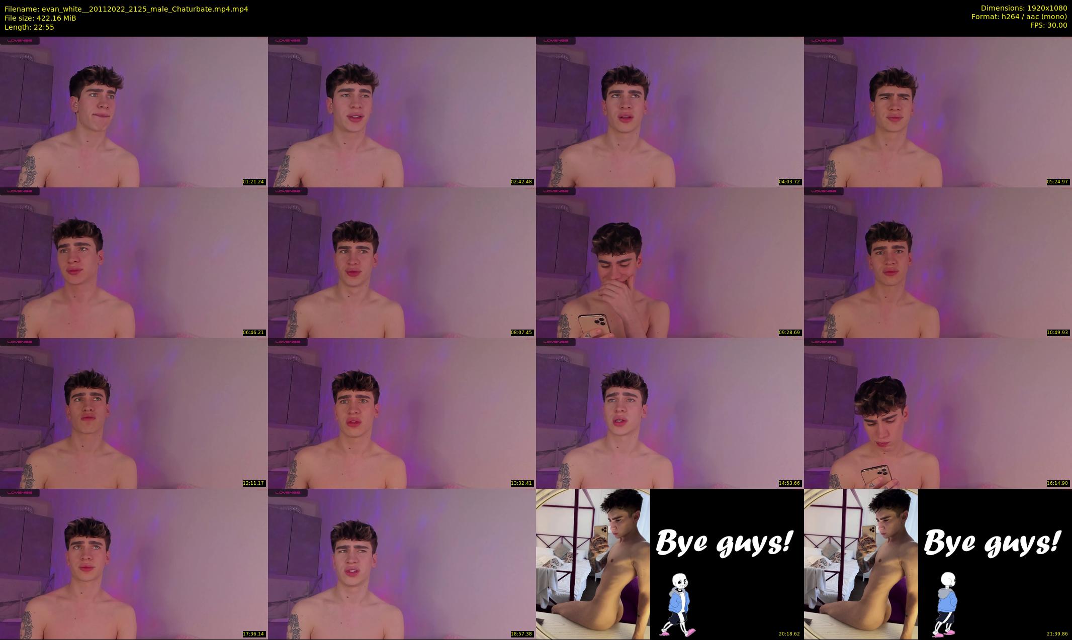 evan_white_ — 23 minute Chaturbate male cam show recording, 1080p, Nov 20, 2022