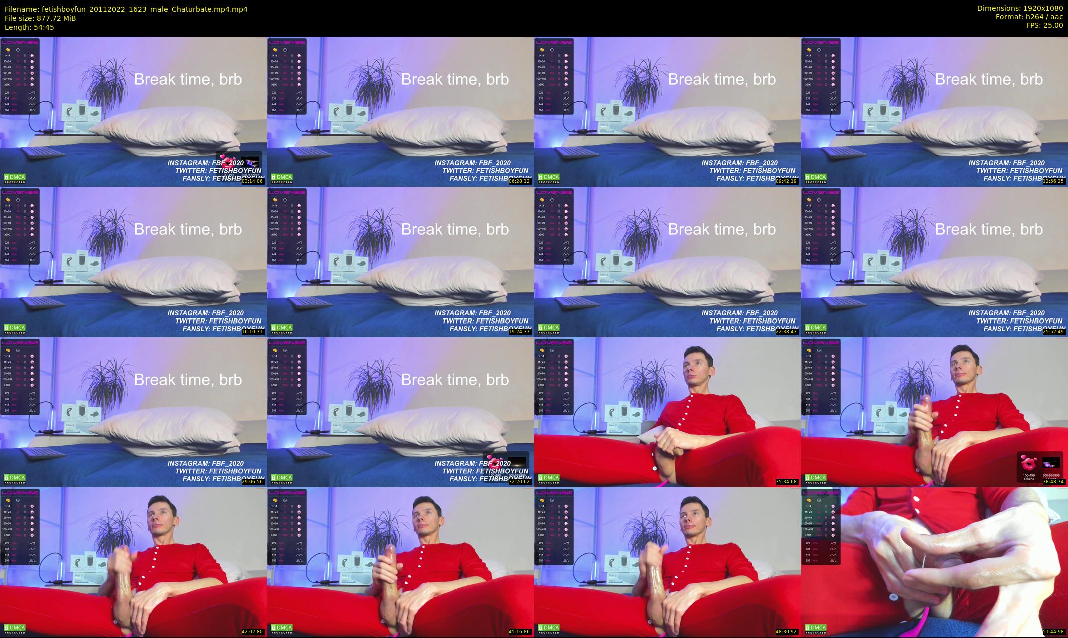 fetishboyfun — 55 minute Chaturbate male cam show recording, 1080p, Nov 20, 2022